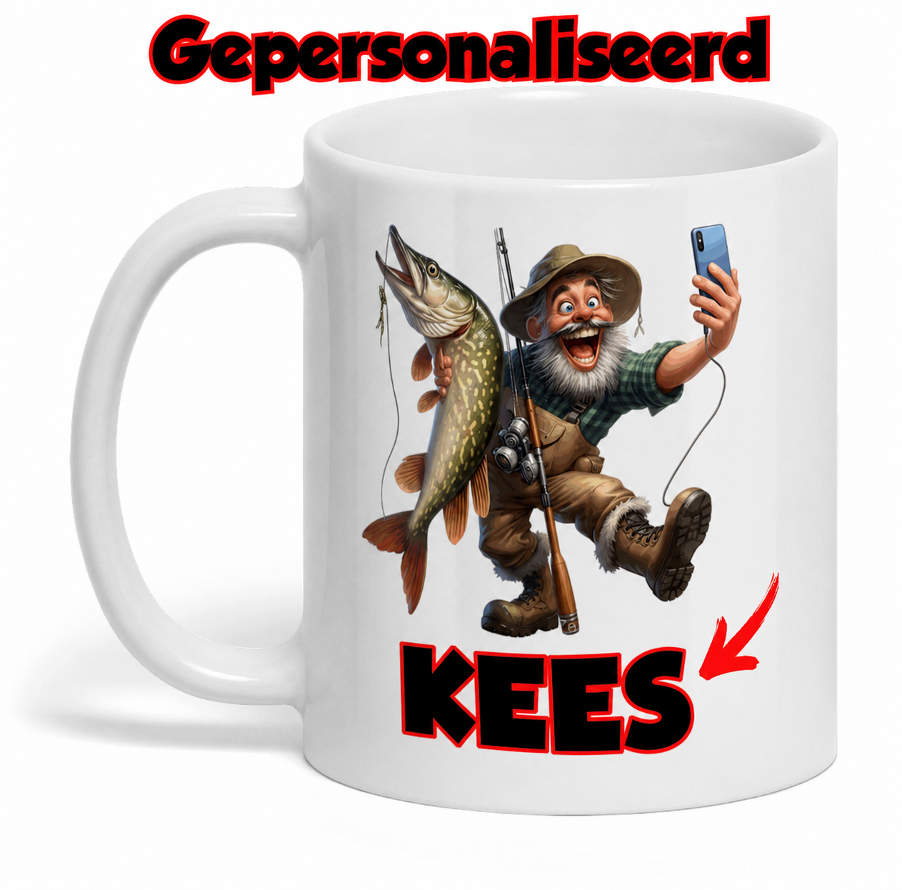 gepersonaliseerde Visser- Mok