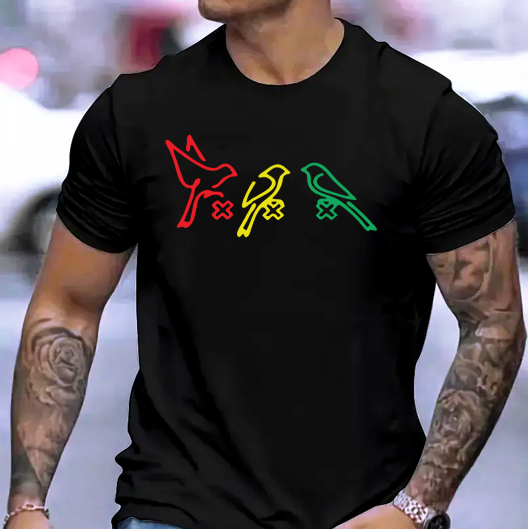 Unisex T-shirt (Ajacied- three little birds) Bestsellerđ„