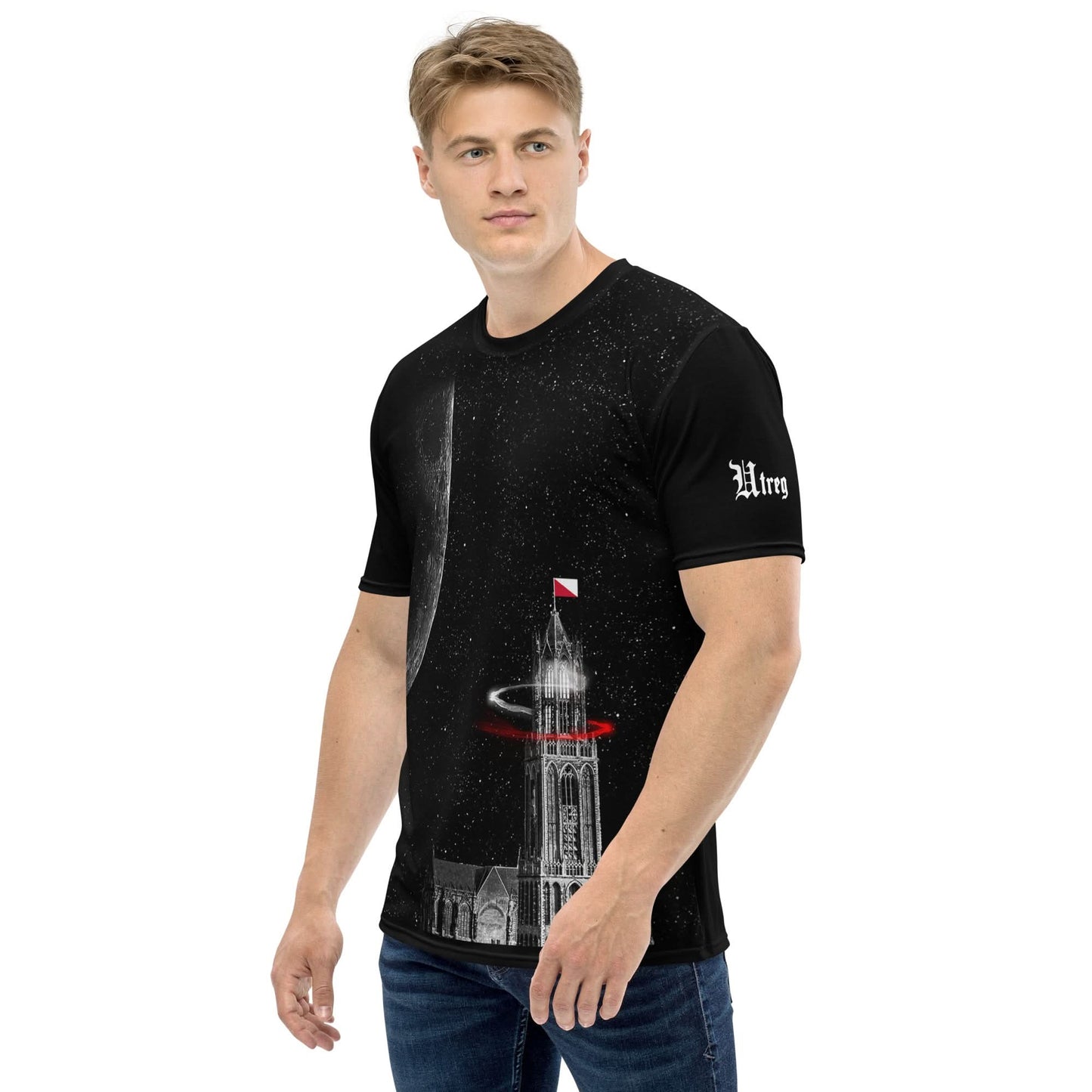 Heren AOP T-shirt Utrechtse domtoren