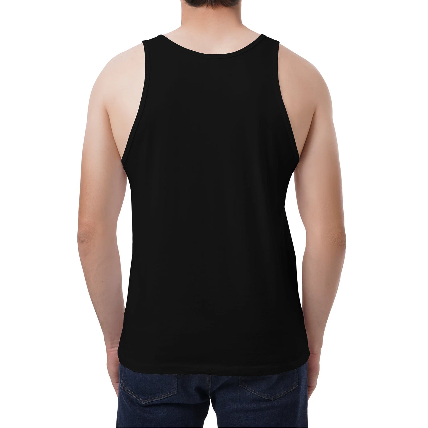 Male Model style, viewing the back side.