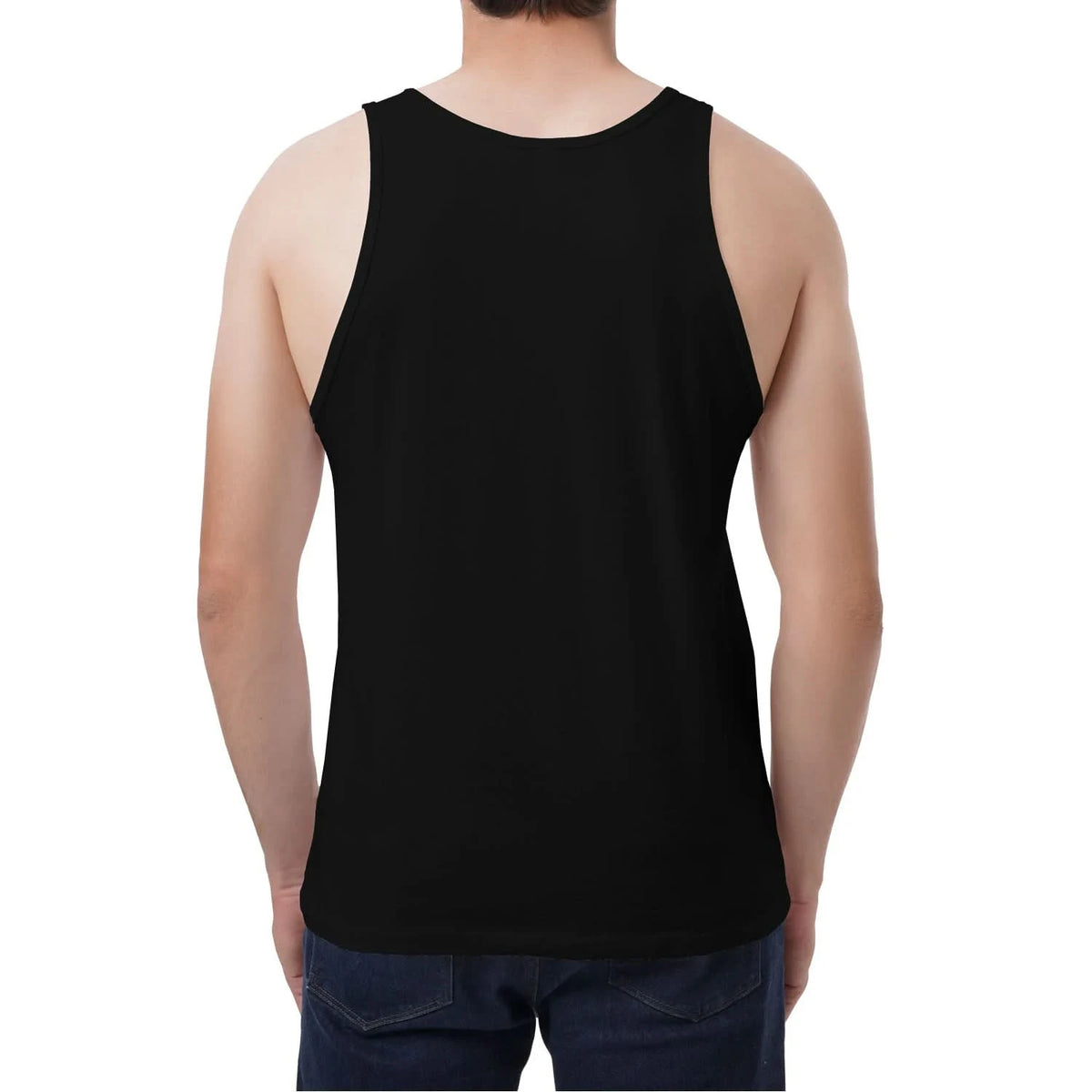 Male Model style, viewing the back side.