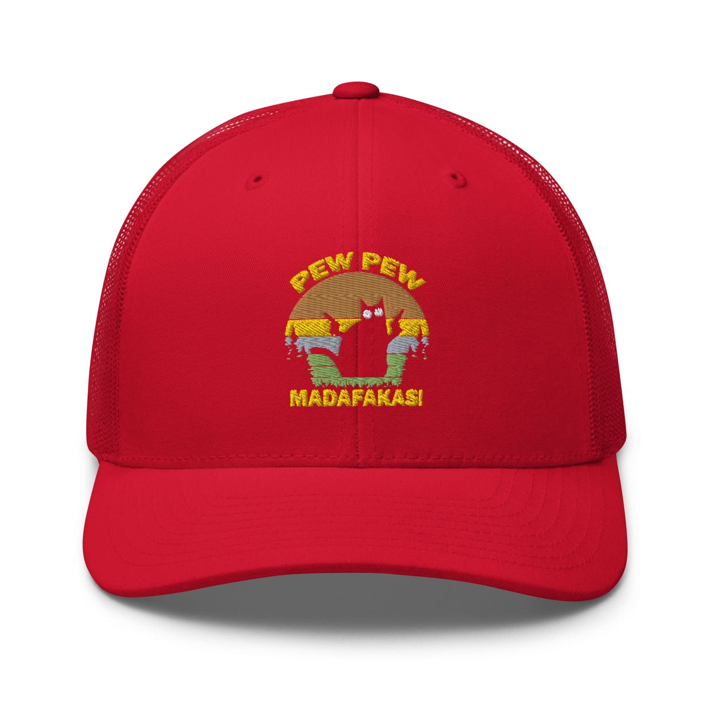 Geborduurde Truckerpet (Pew pew madafakas!)