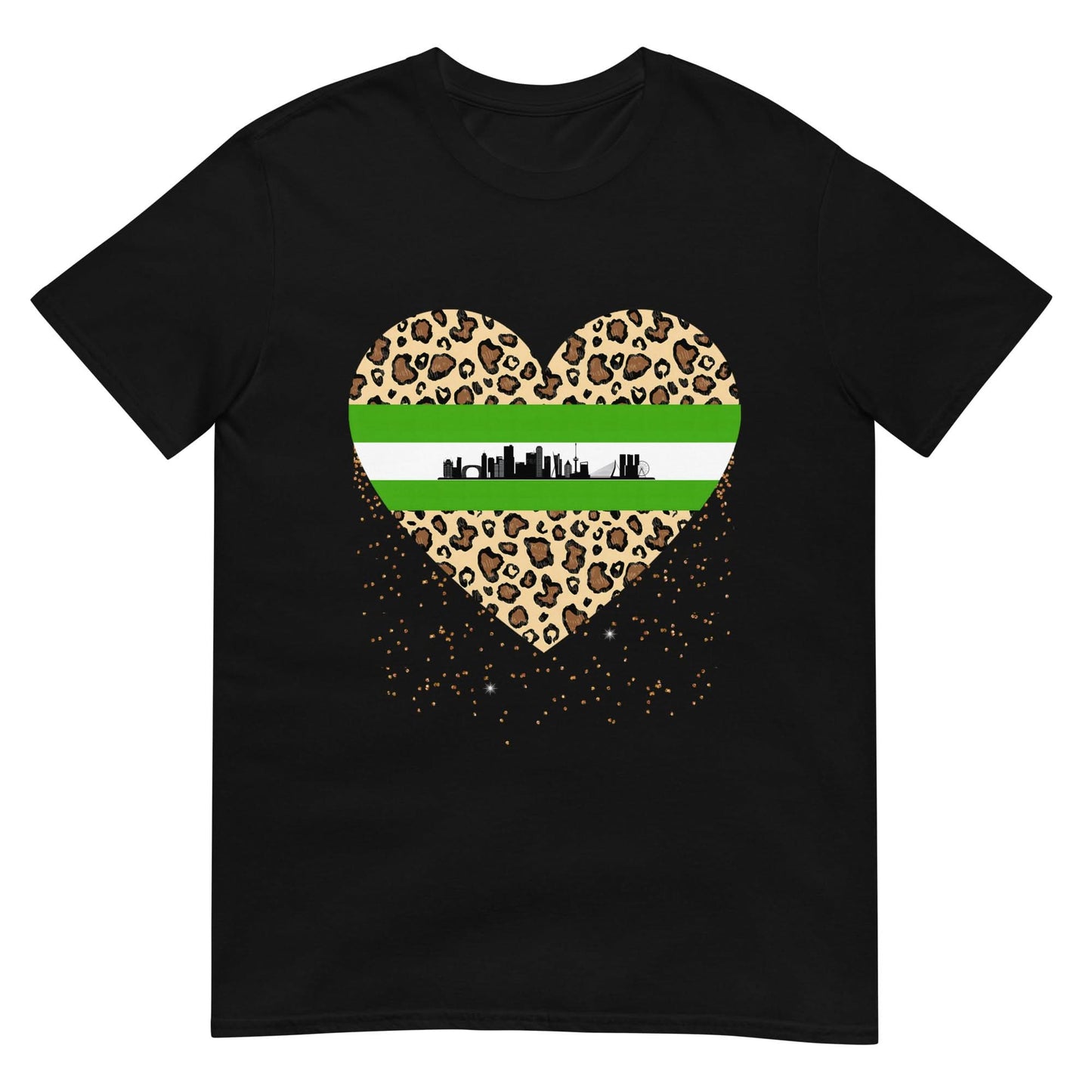 Unisex T-shirt (Rotterdam Leopard Heart)