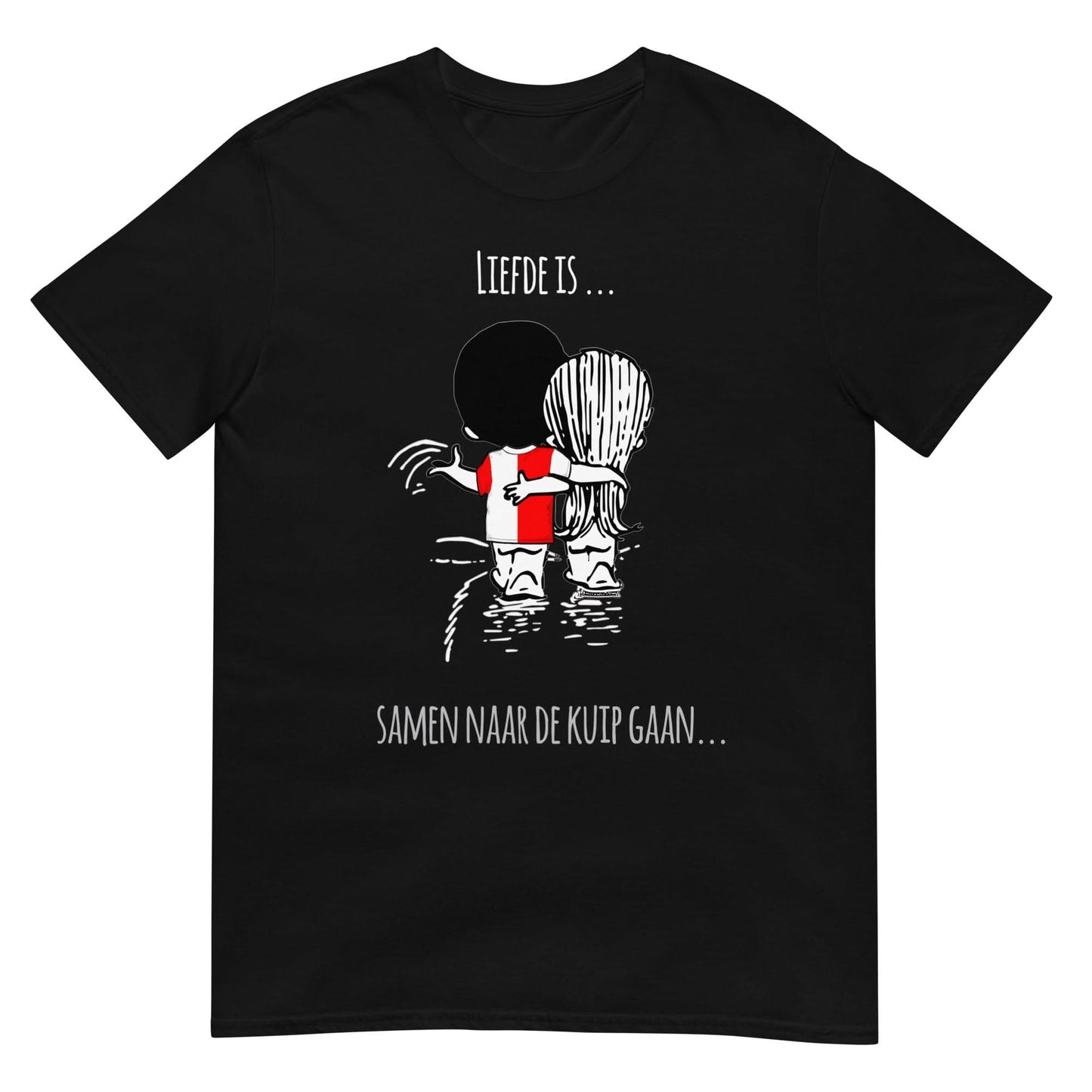 Unisex T-shirt (Rotterdam- liefde.. is samen gaan naar de kuip)