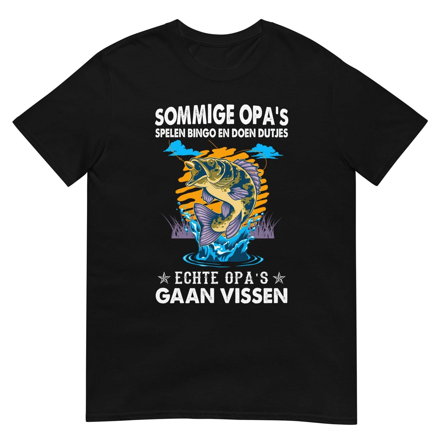 Unisex T-shirt (Echte opa's gaan vissen)