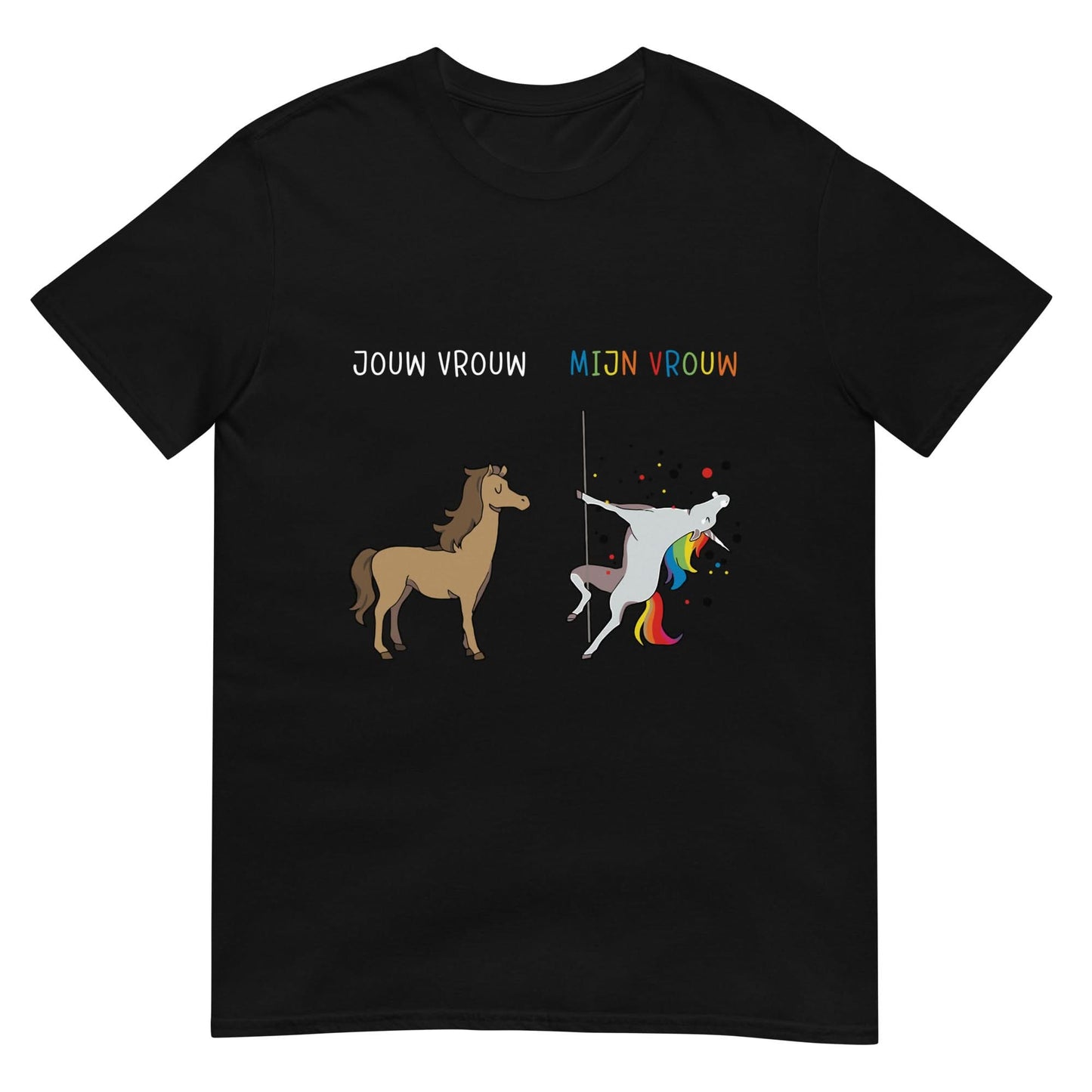Unisex T-shirt (Jouw vrouw, Mijn vrouw_Unicorn)