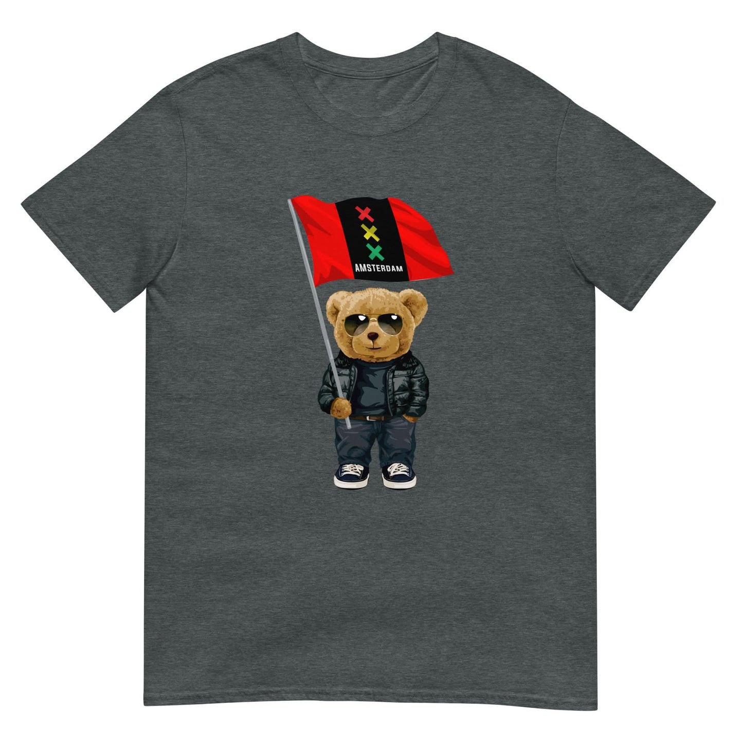 Unisex T-shirt (Amsterdam Bear Vlag)