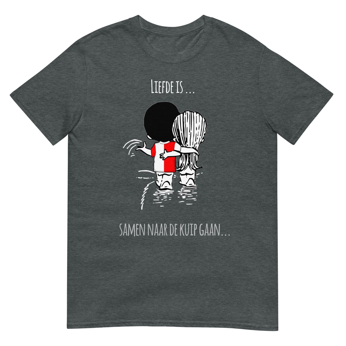 Unisex T-shirt (Rotterdam- liefde.. is samen gaan naar de kuip)