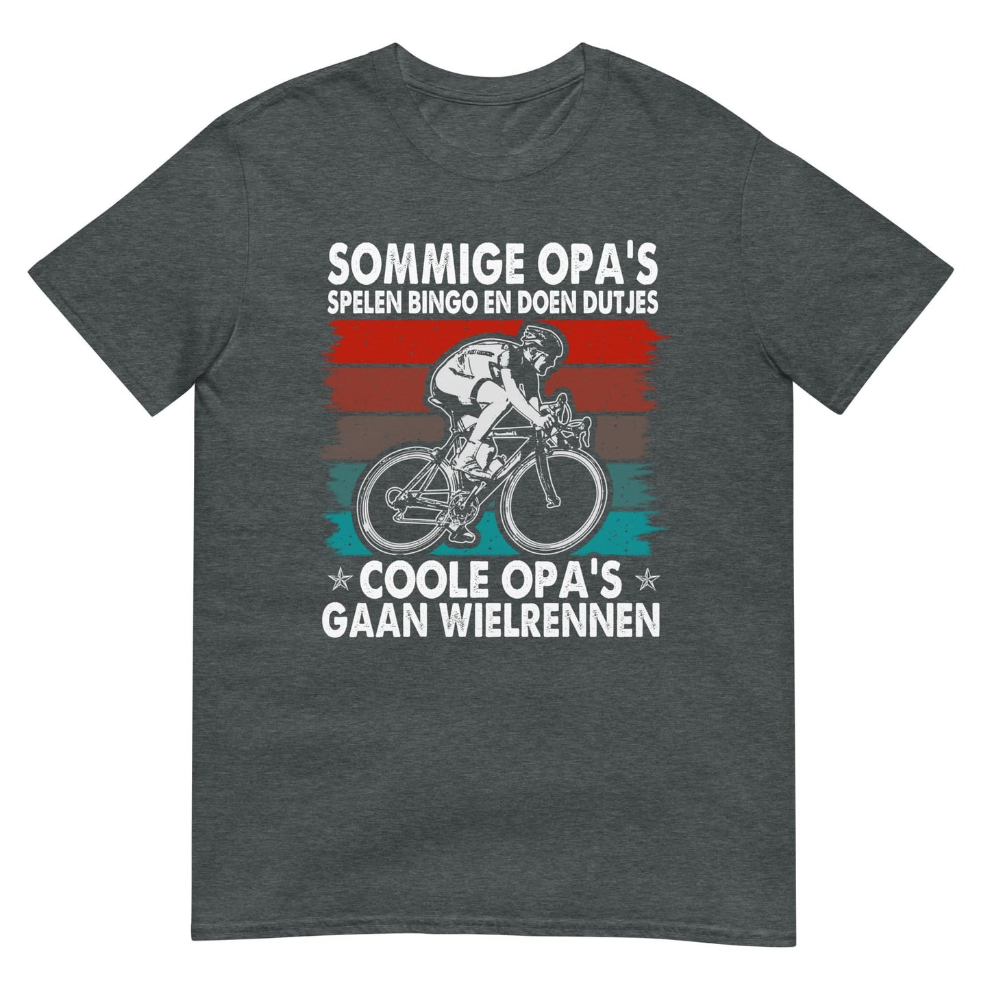 Unisex T-shirt (Coole opa's gaan wielrennen)