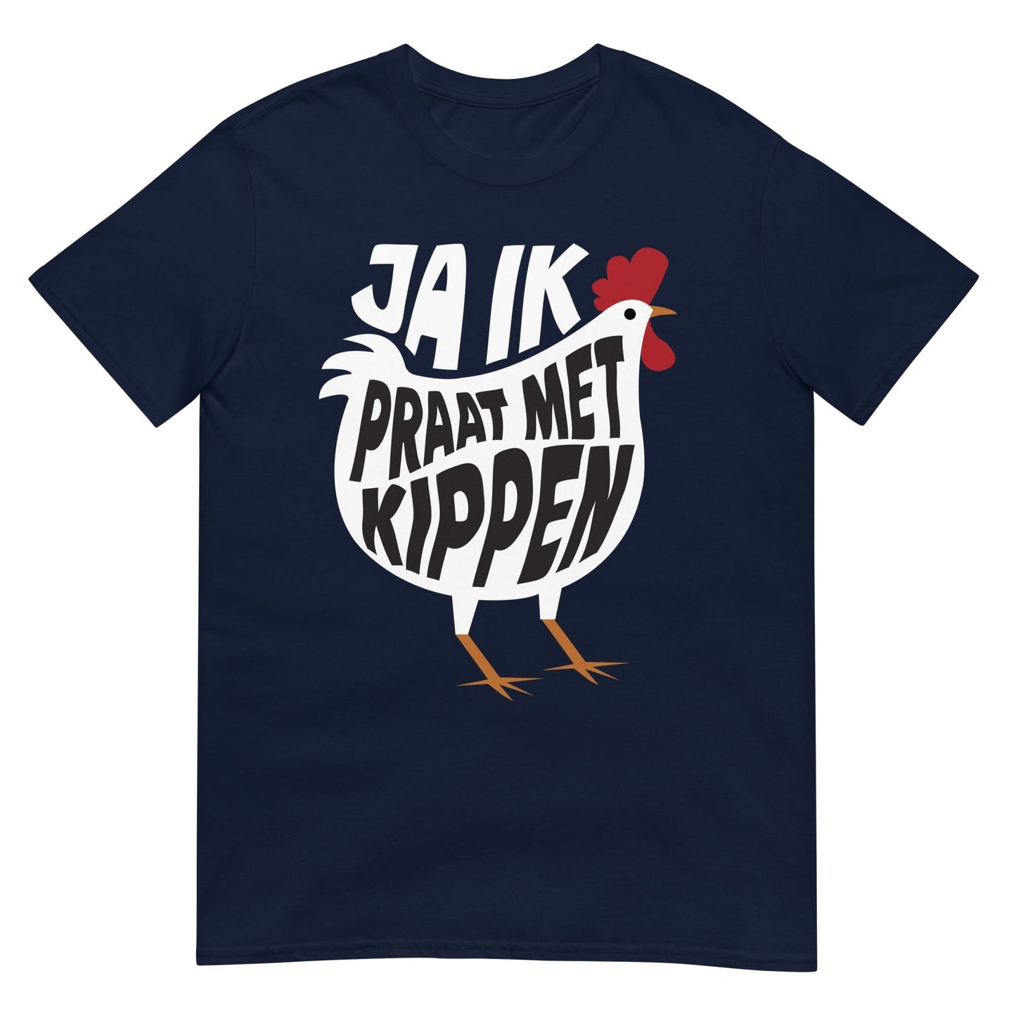Unisex Tshirt - (ja ik praat met kippen)
