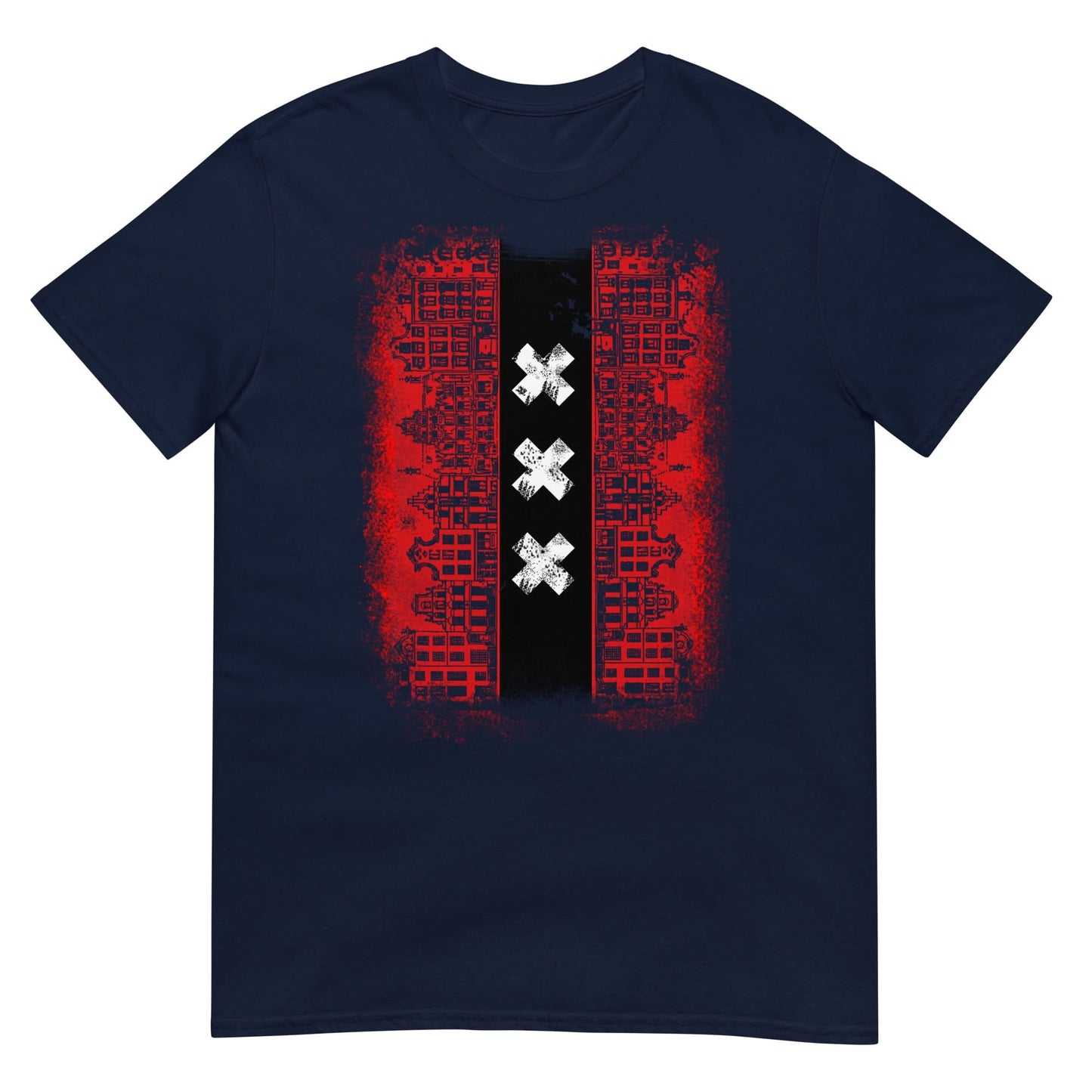 Unisex T-shirt (Amsterdam Skyline Vlag)
