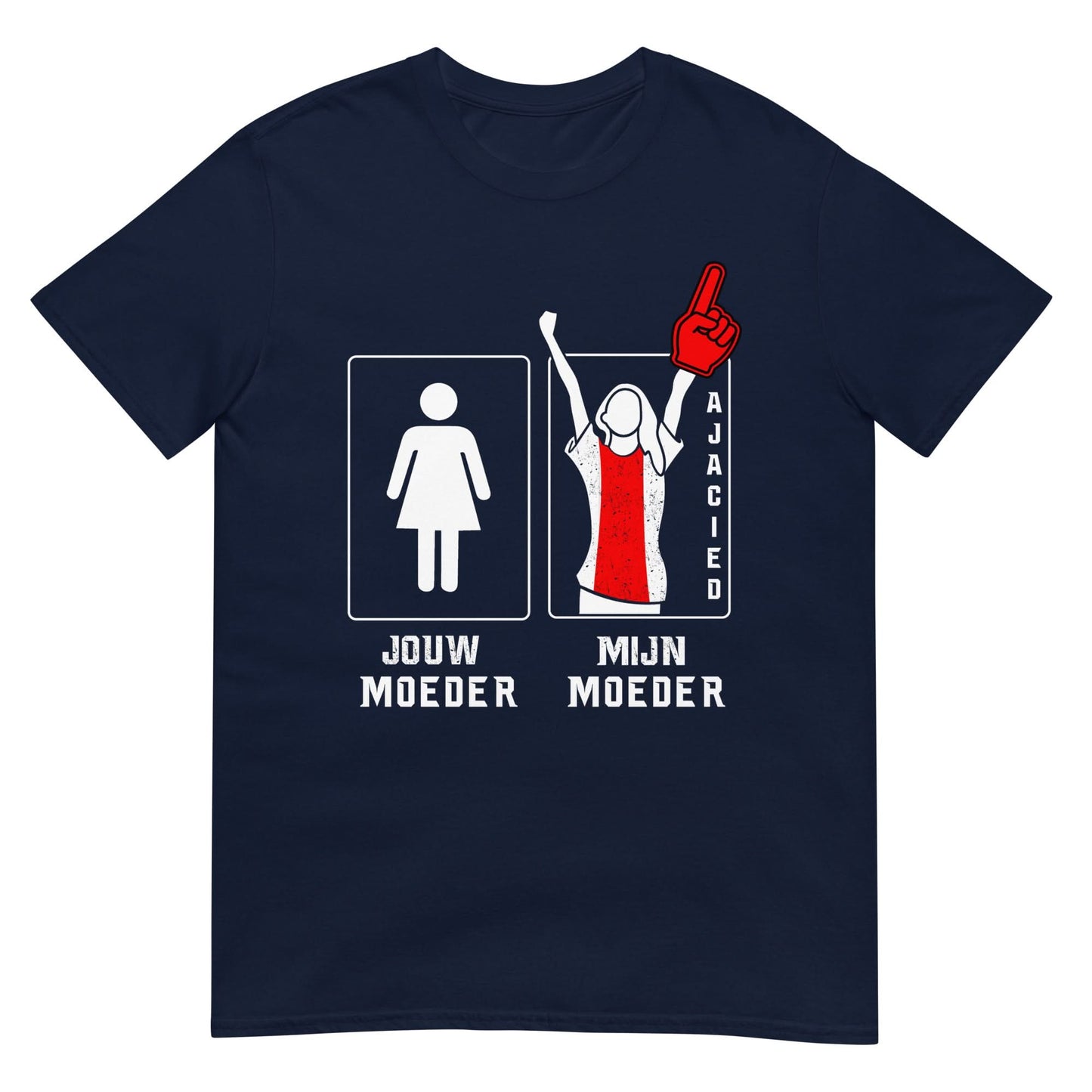 Unisex T-shirt (Ajacied mijn moeder- jouw moeder)