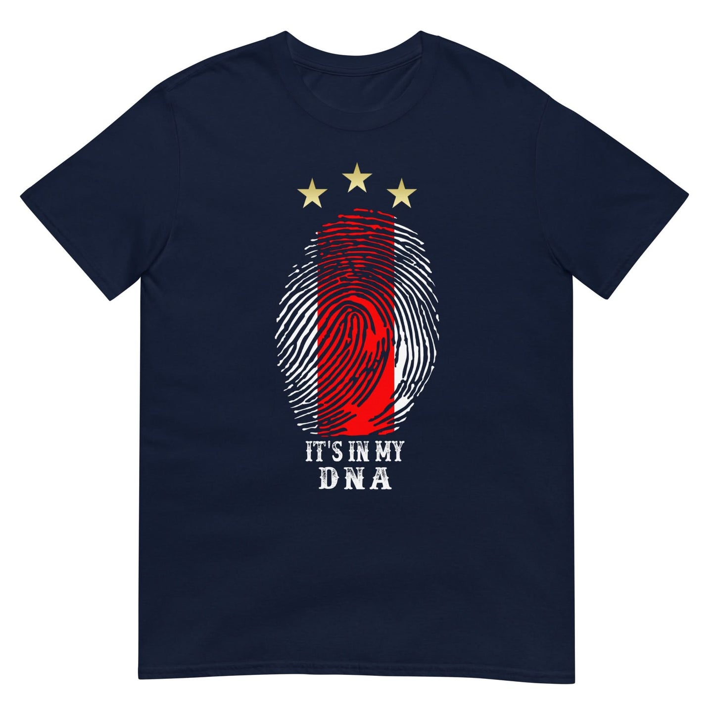 Unisex T-shirt (Ajacied Het zit in mijn DNA) Amsterdam