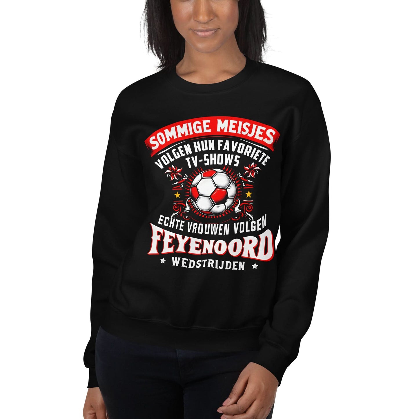 Unisex Trui (Echte vrouwen volgen Feyenoord wedstrijden)
