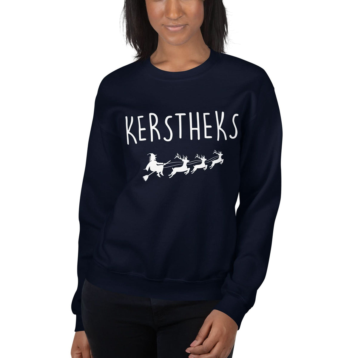 Unisex kersttrui (Kerstheks) heks