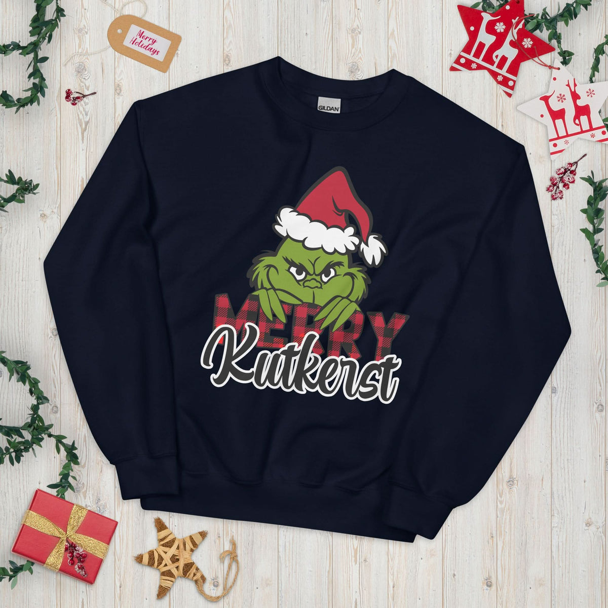 Unisex sweatshirt (Merry kutkerst) kersttrui