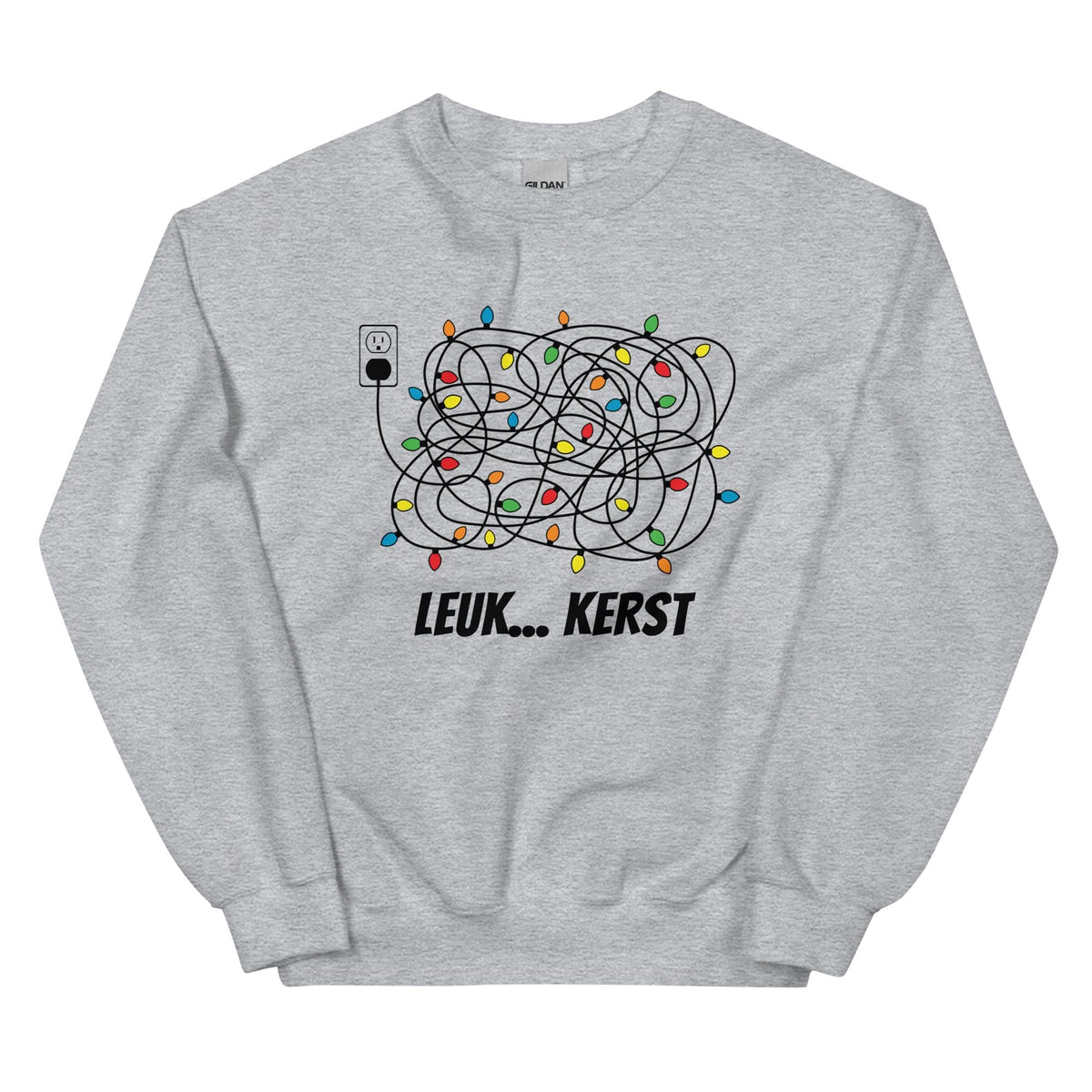 Unisex Kersttrui ( kerst lichtjes - leuk kerst)