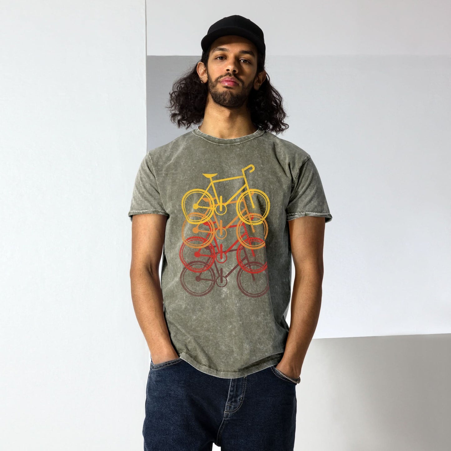 Denim T-shirt (Wielrenfietsen)