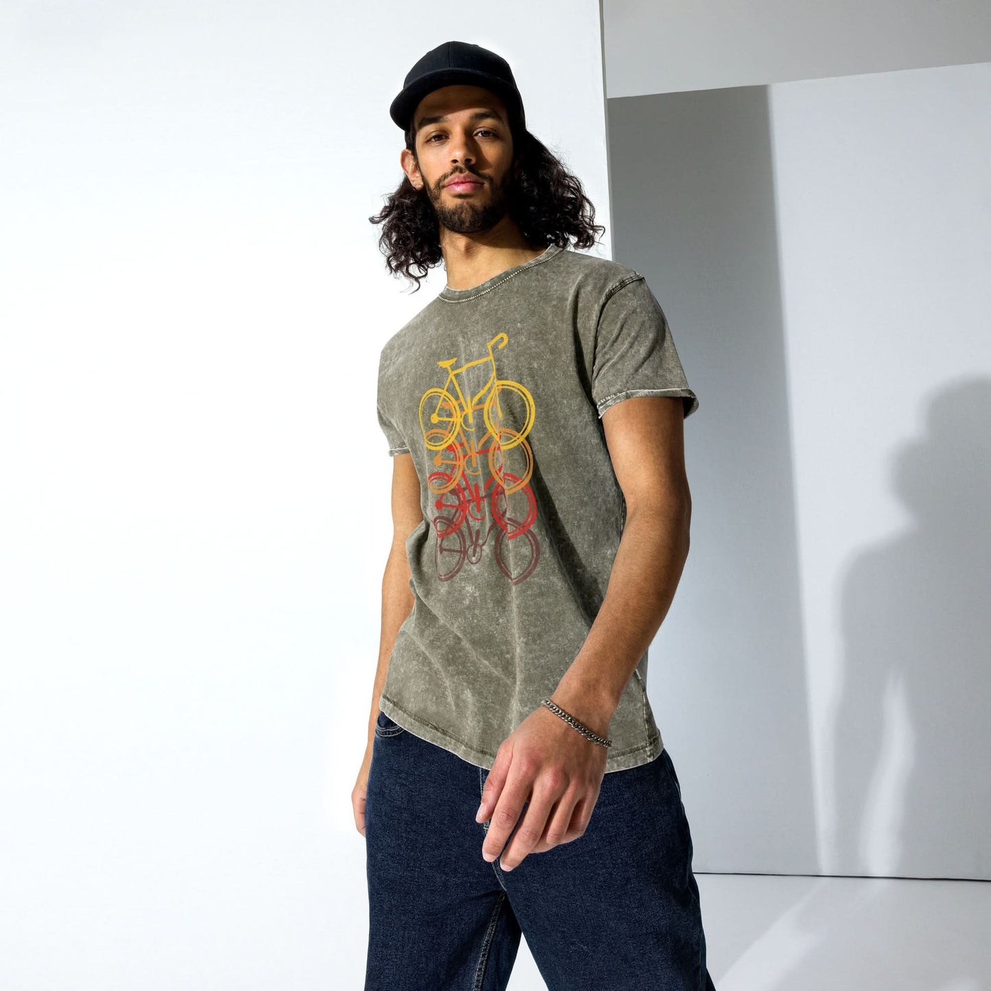 Denim T-shirt (Wielrenfietsen)
