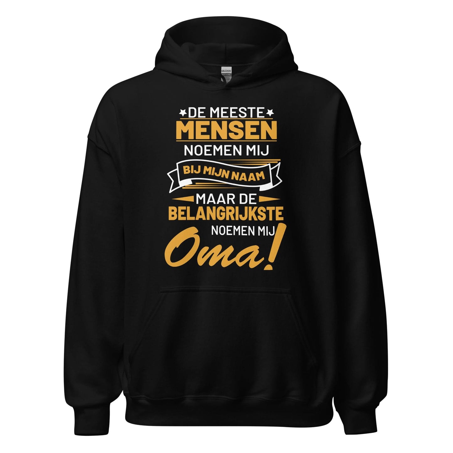 unisex hoodie ( belangrijkste noemen mij oma)