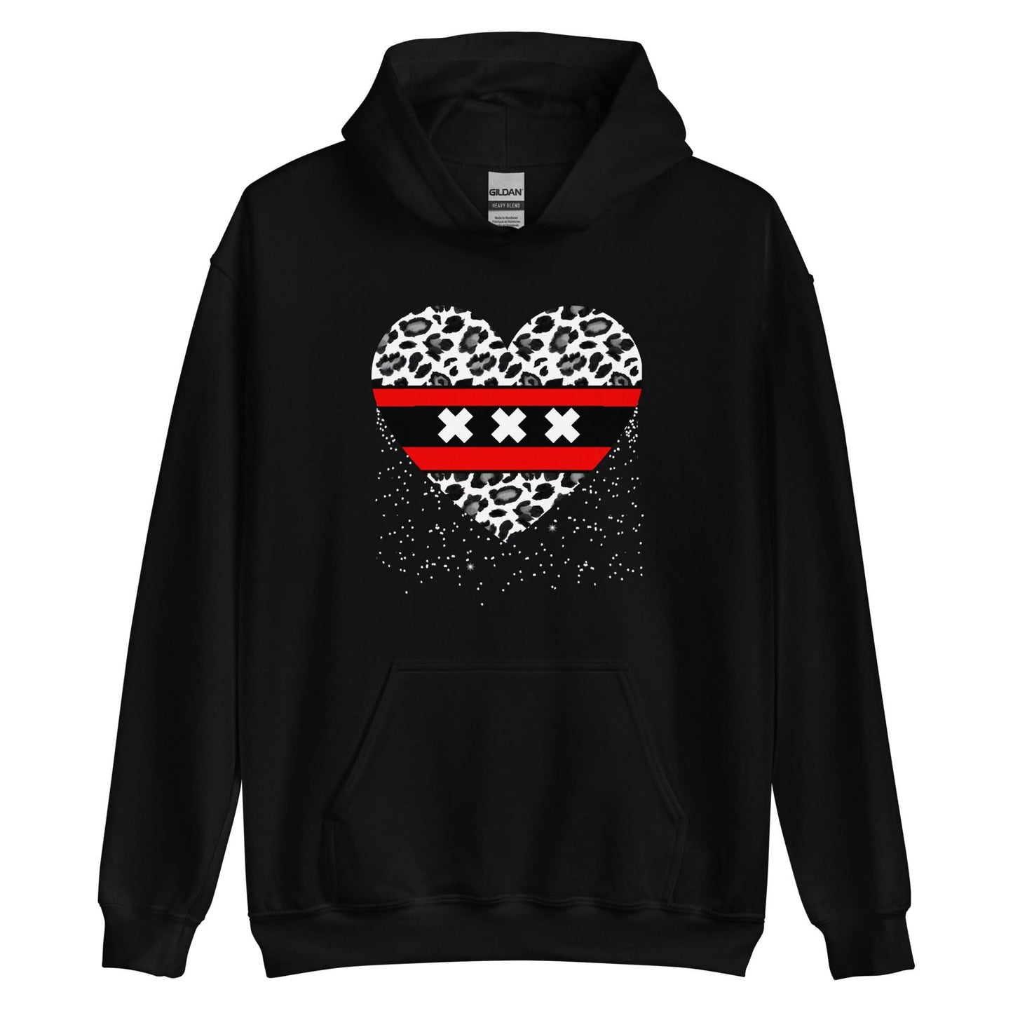 Unisex hoodie (Amsterdam Luipaard Hart)