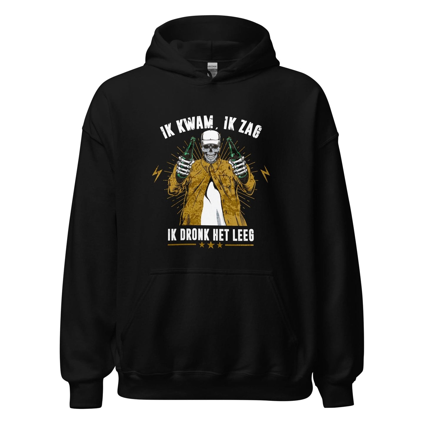 Unisex hoodie (Ik Kwam Ik Zag Ik Dronk Het Leeg)