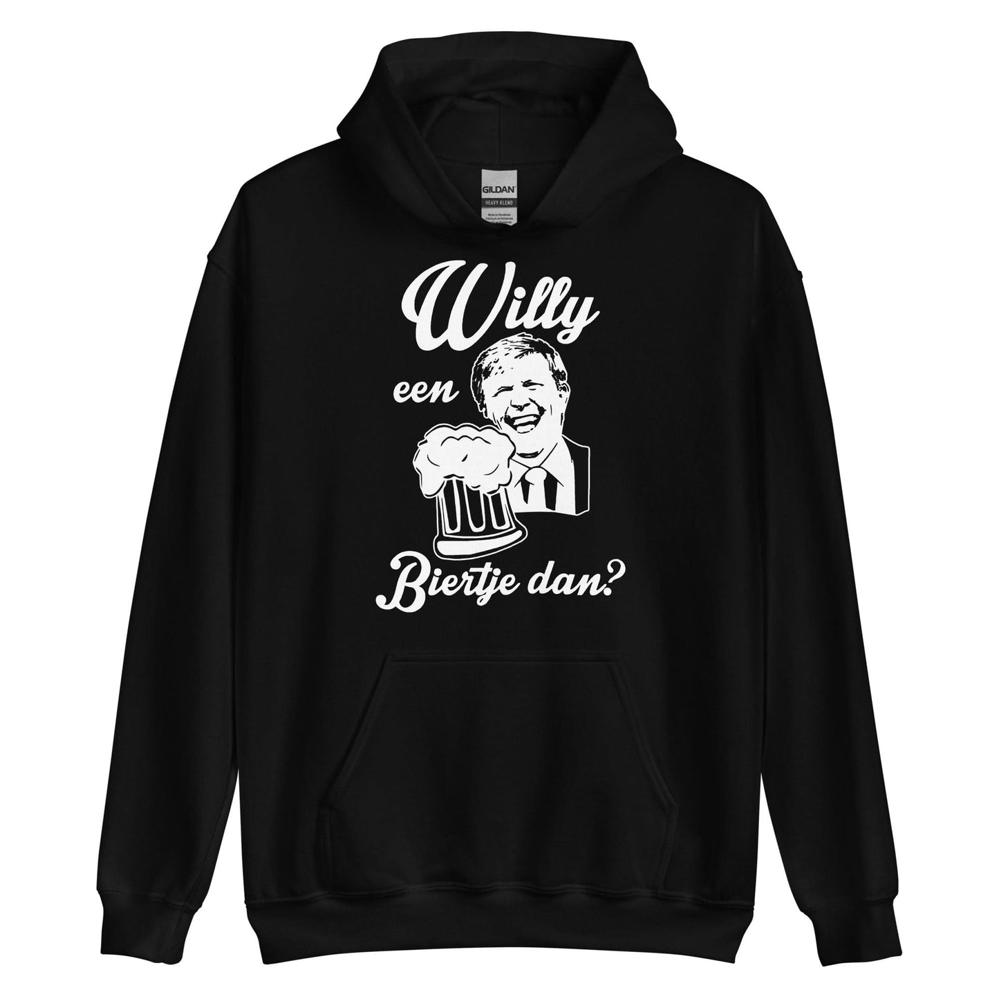 Unisx hoodie (willy een biertje dan?) Koningsdag