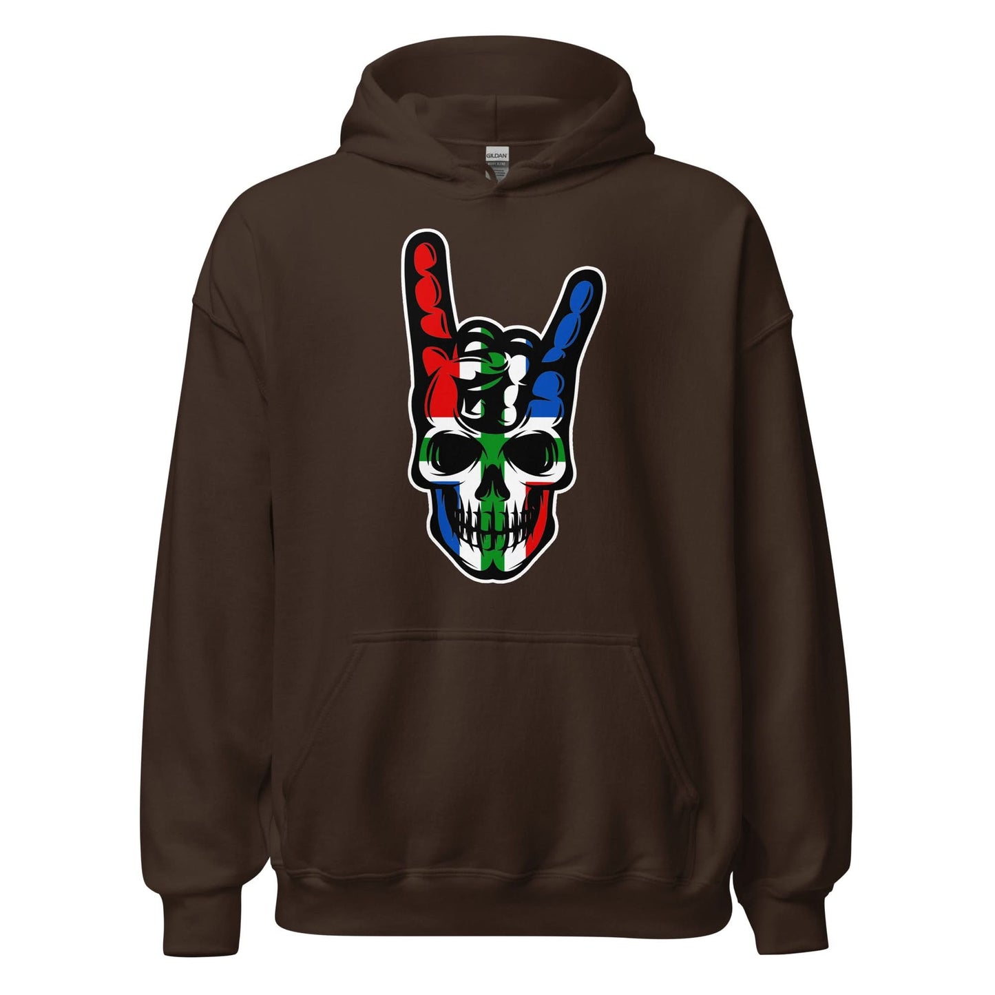 Unisex hoodie (Groningen skull, Rock & Roll)