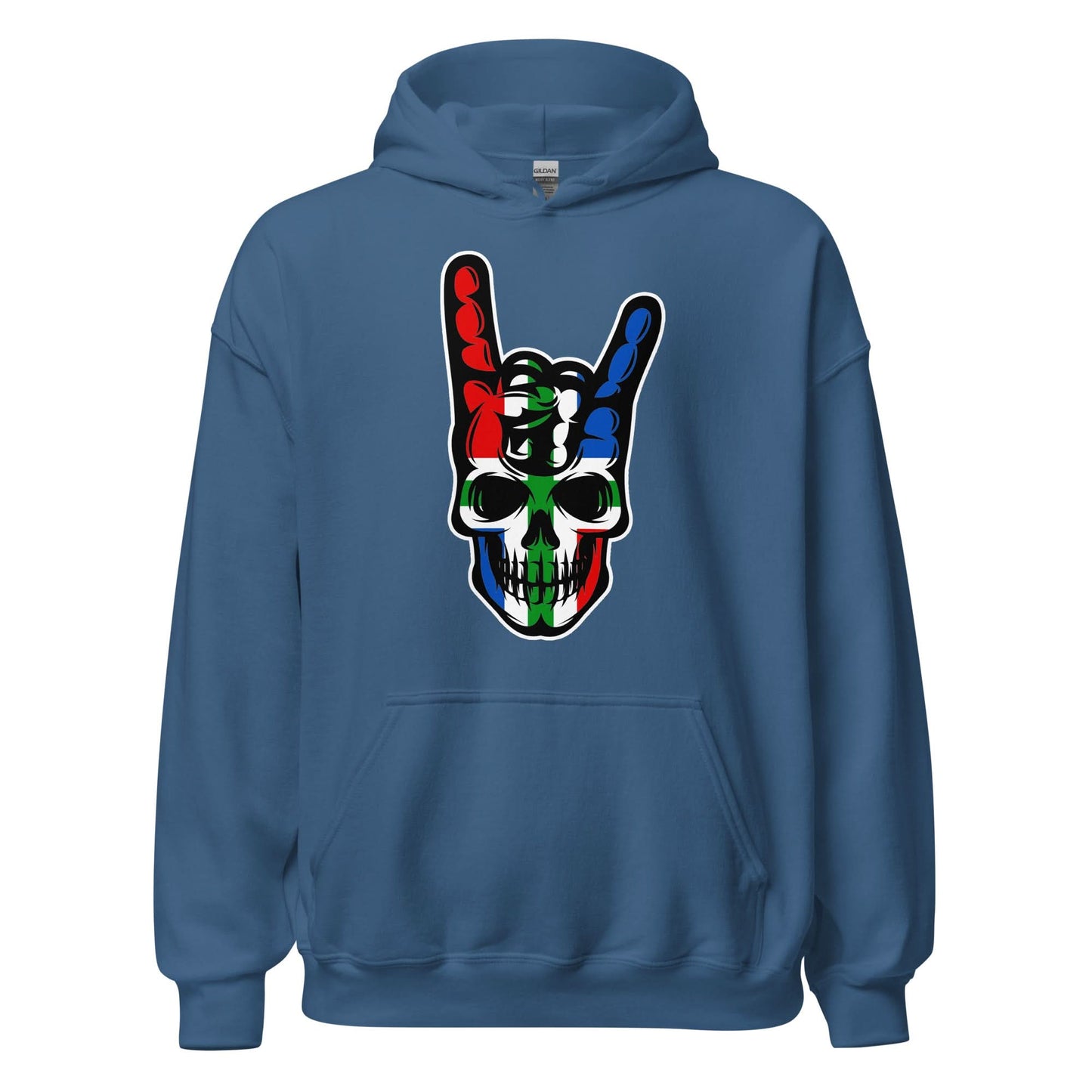 Unisex hoodie (Groningen skull, Rock & Roll)