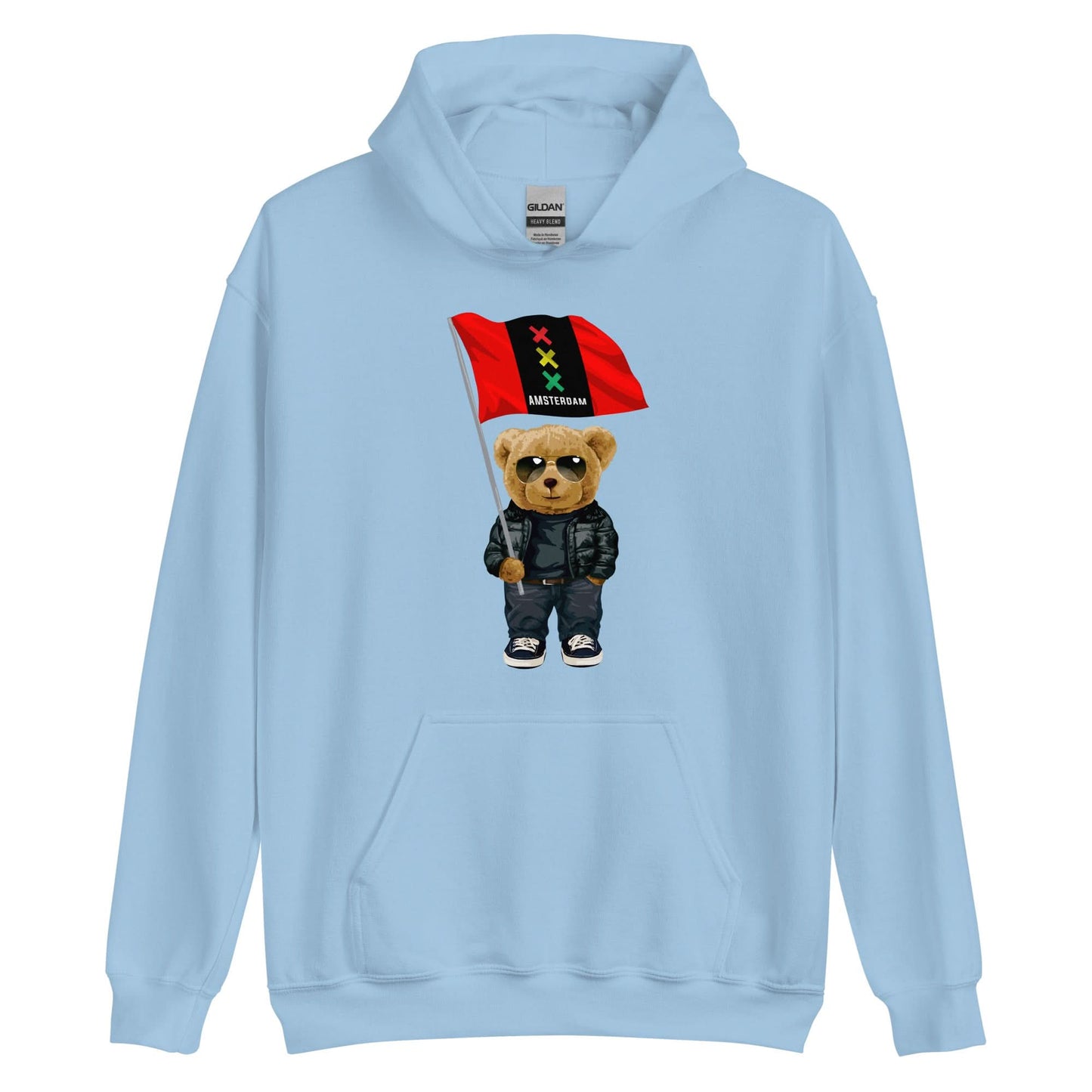 Unisex hoodie (Amsetrdam Bear Vlag)