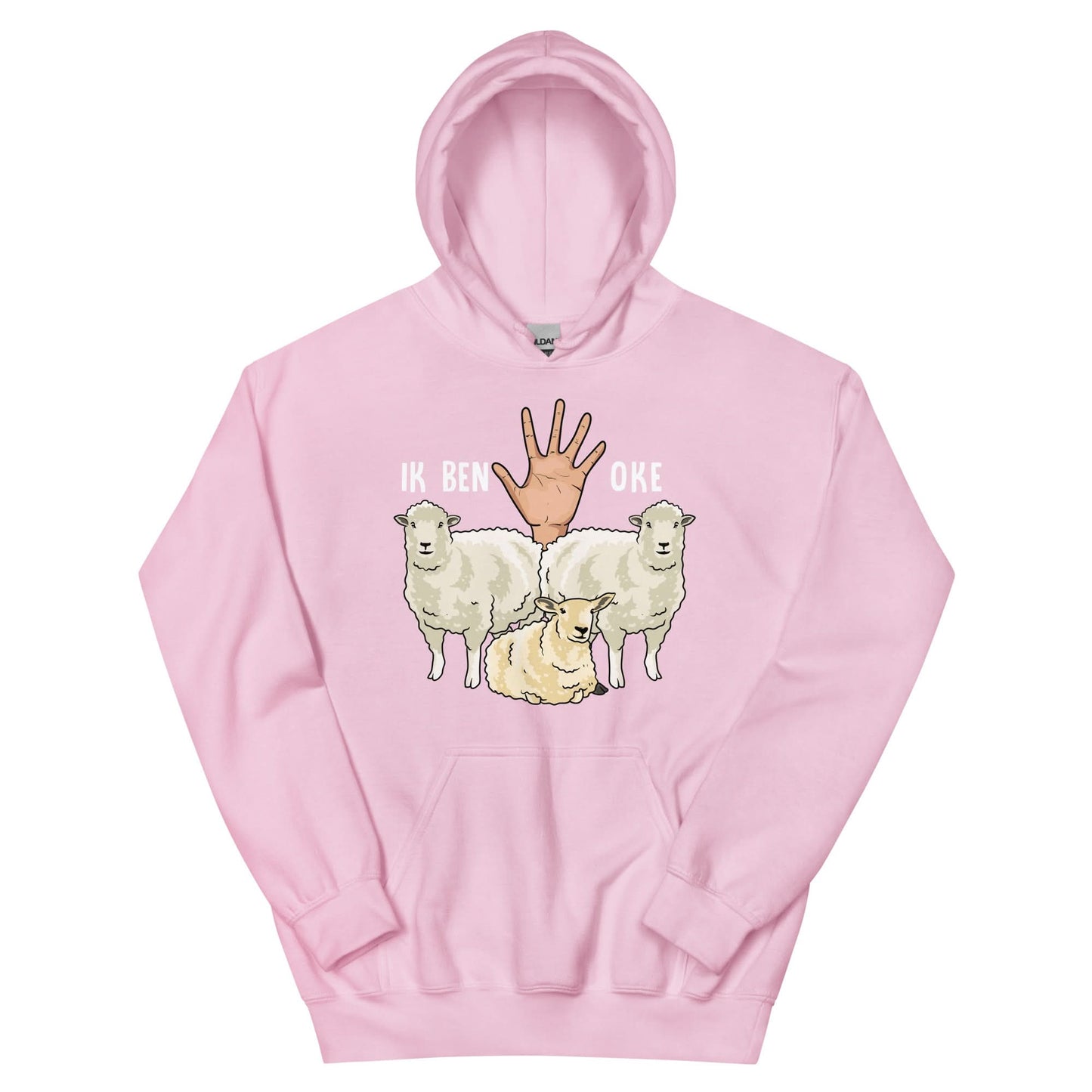 Unisex hoodie (ik ben oke -schaap)