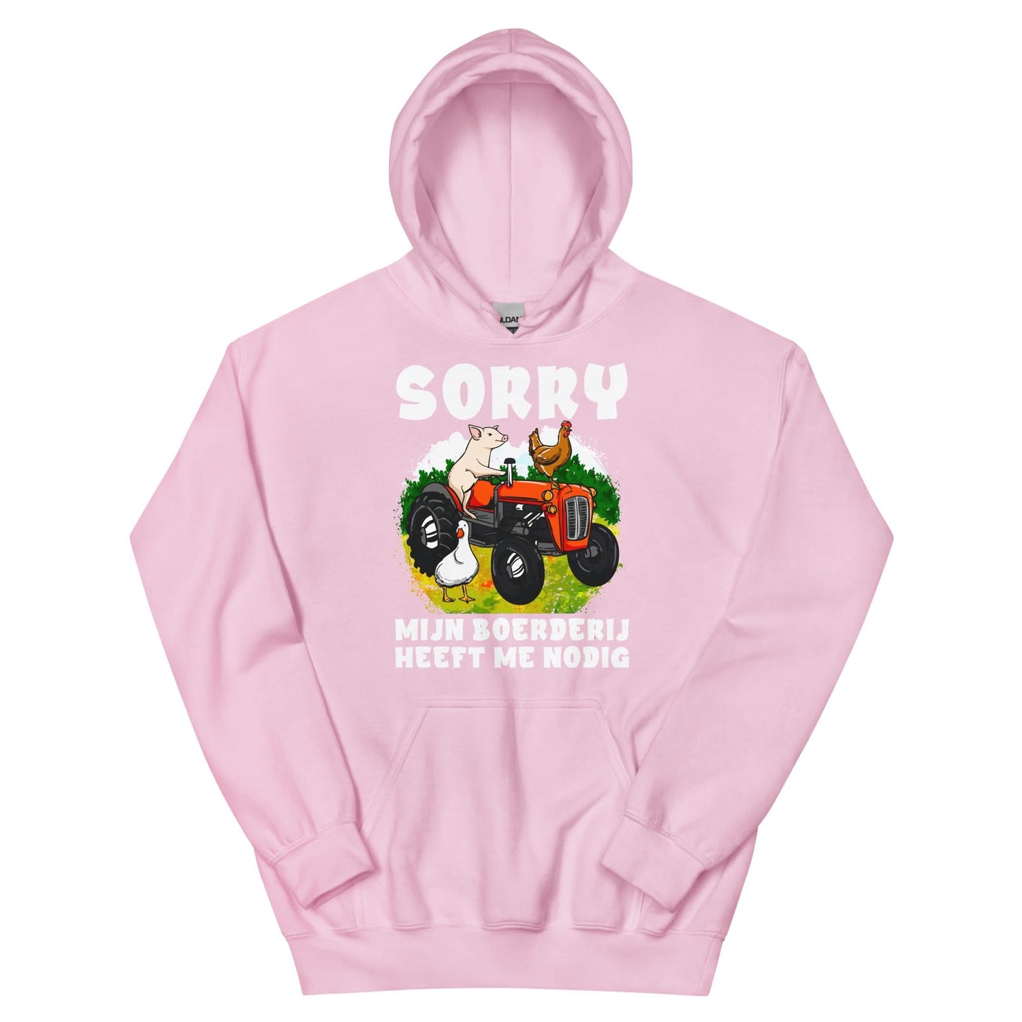 Unisex hoodie ( sorry - boerderij)