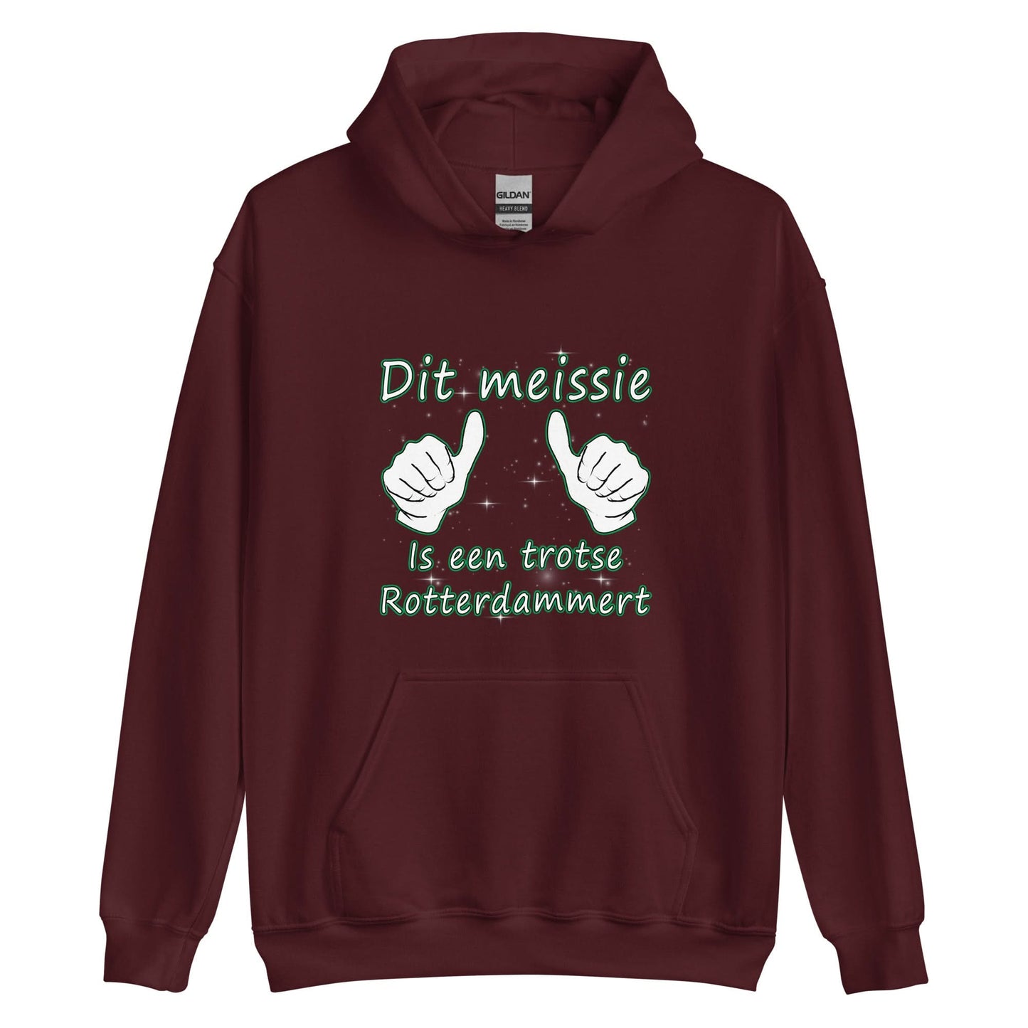 Unisex hoodie (Dit meissie is een trotse Rotterdammert)