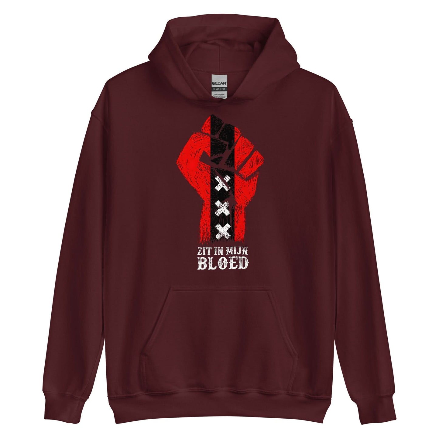 Unisex hoodie (Amsterdam Zit in Mijn Bloed)