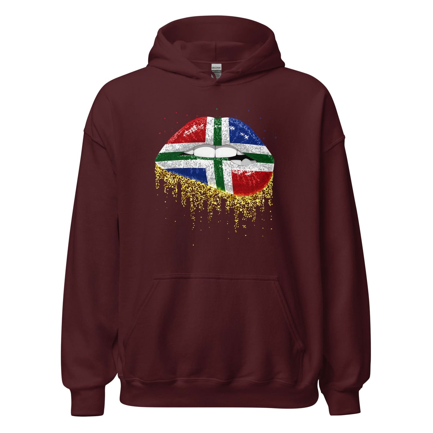Unisex hoodie (Groningen Flag Lips)