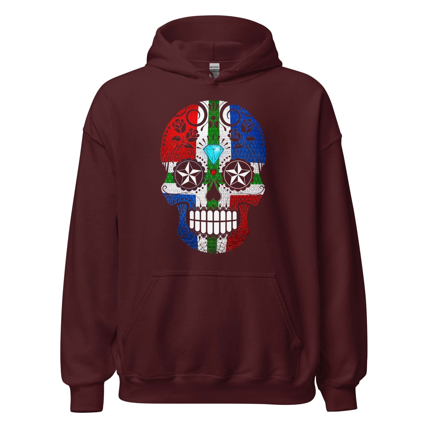 Unisex hoodie (Groningen Flag Skull)