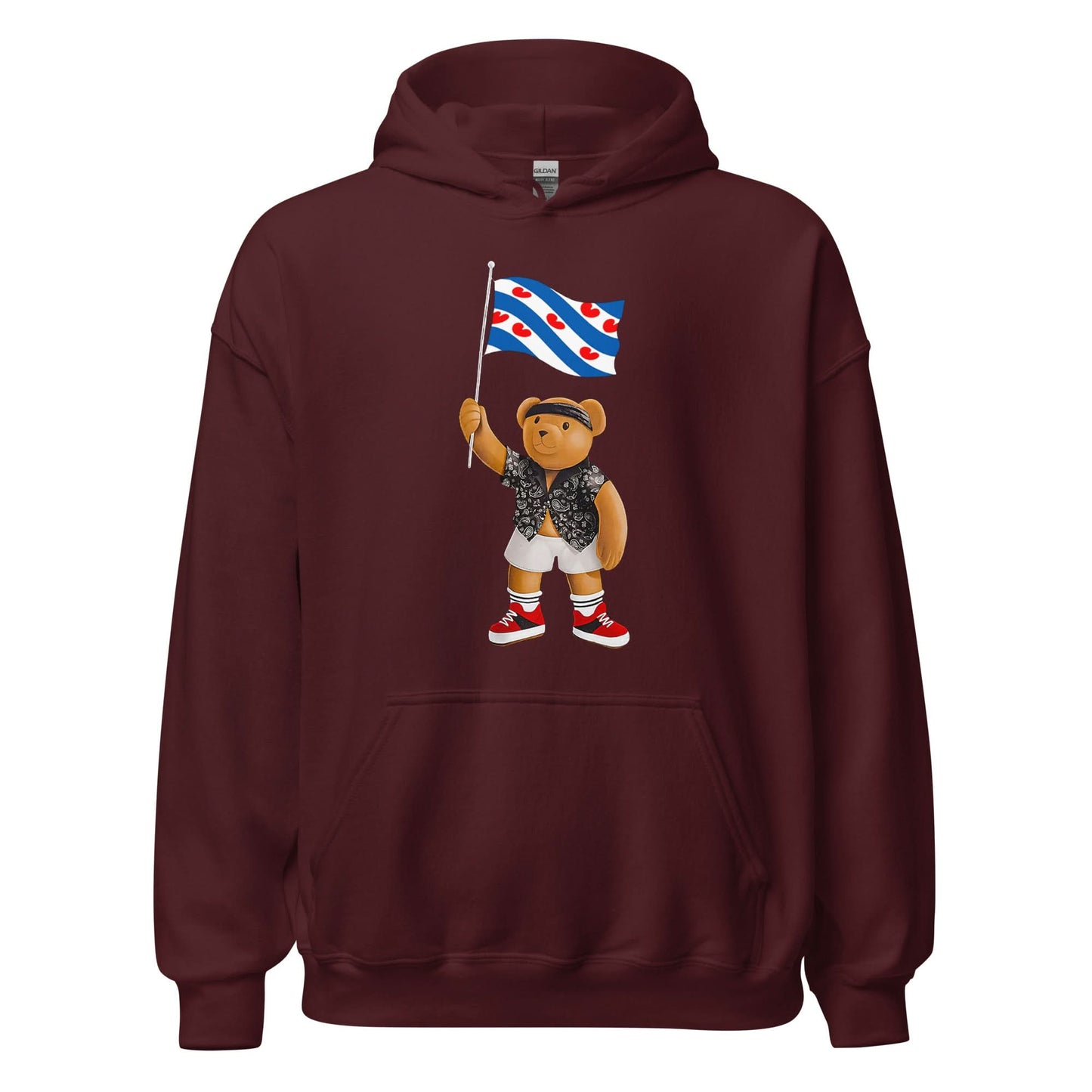 Unisex hoodie (Friesland Bear Vlag)