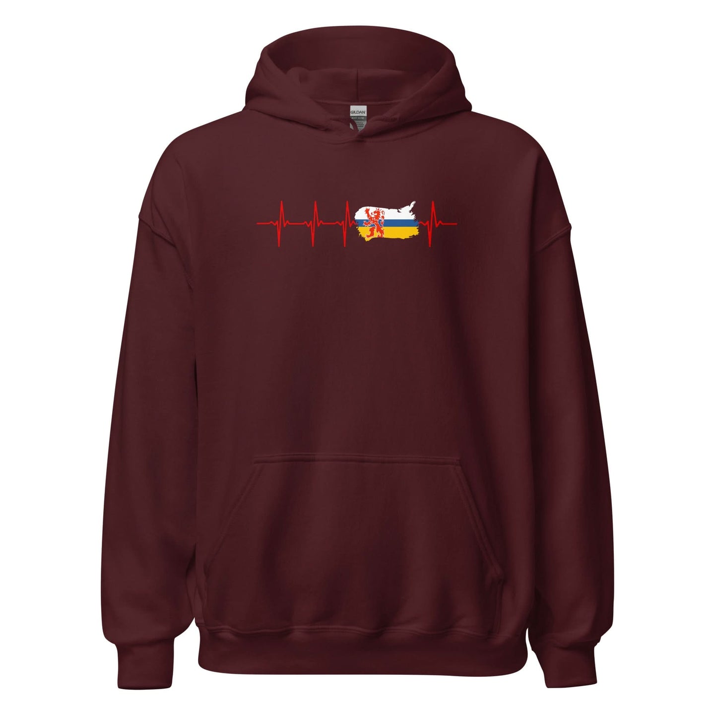 Unisex hoodie (Limburg Vlag Hartslag)