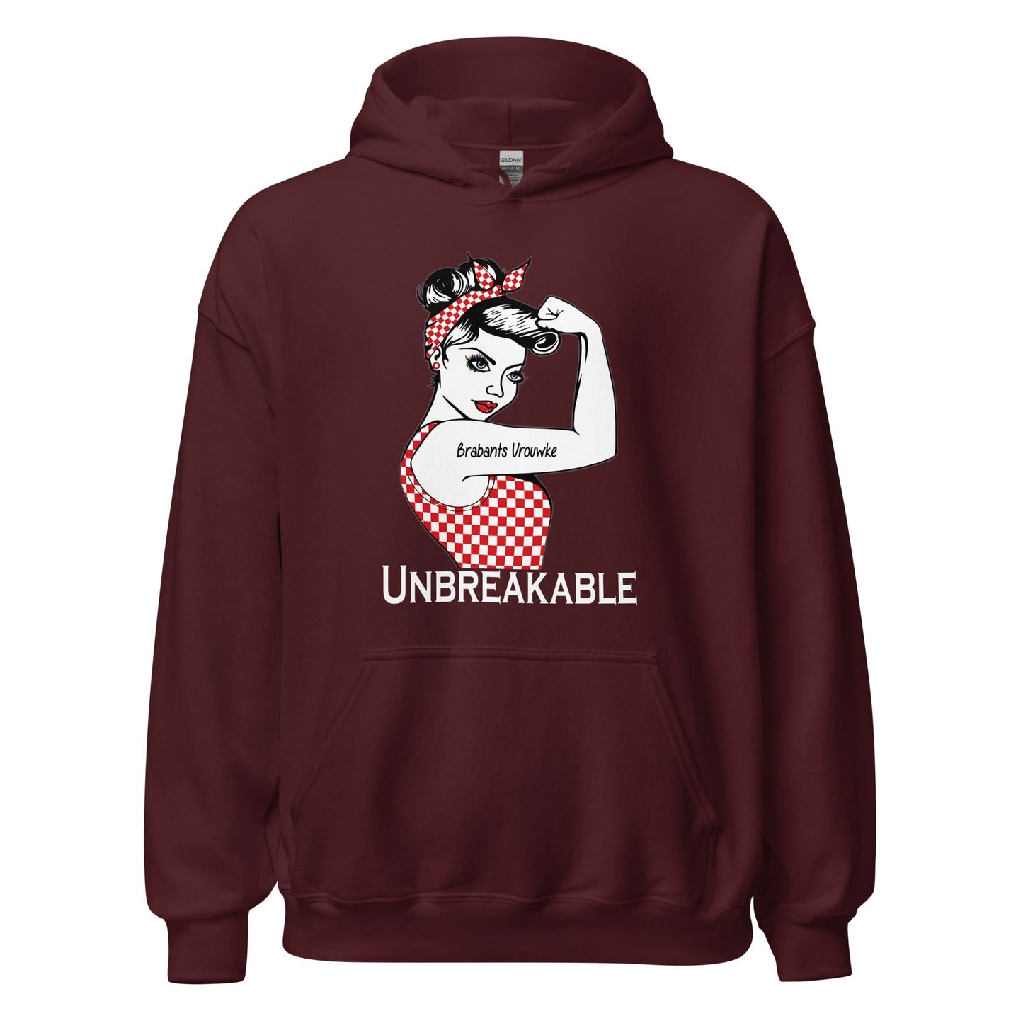 Unisex hoodie (Brabantse vrouwke Onbreekbaar)