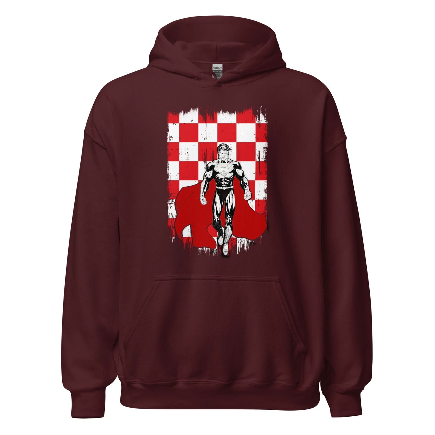 Unisex hoodie (Superman in Brabantse vlag)