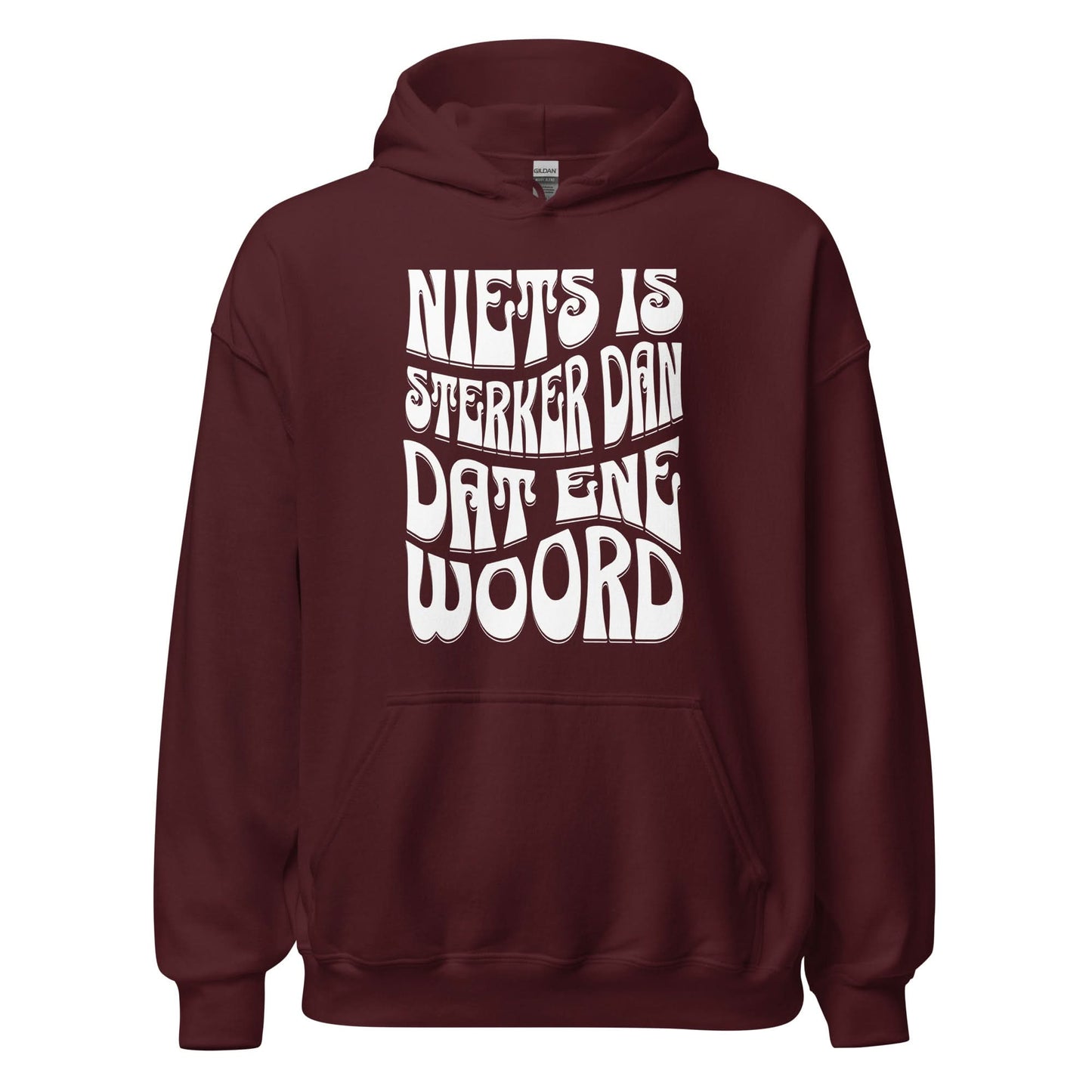Unisex hoodie (Niets is sterker dan dat ene woord) 010