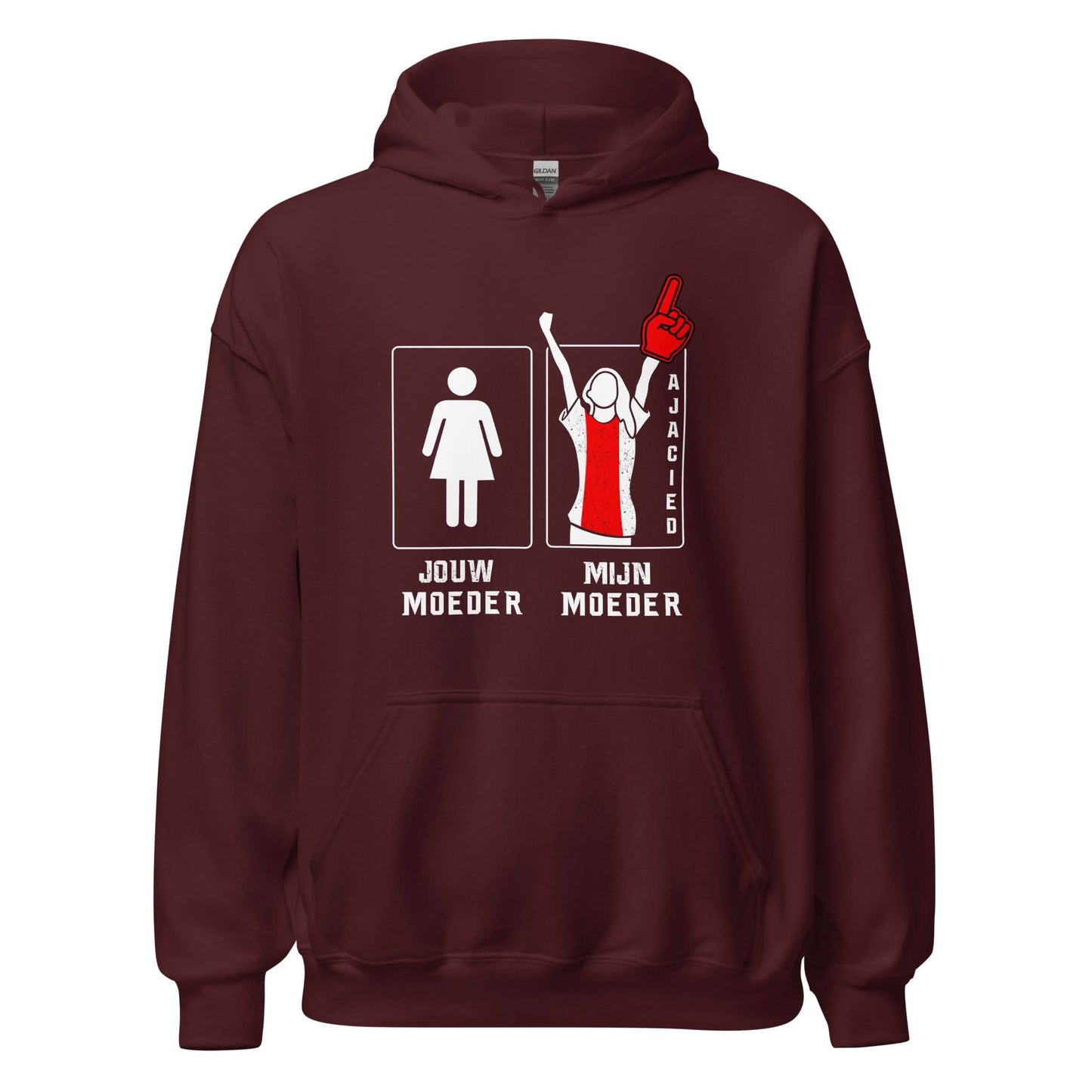 Unisex hoodie (Ajacied- mijn moeder, jouw moeder)
