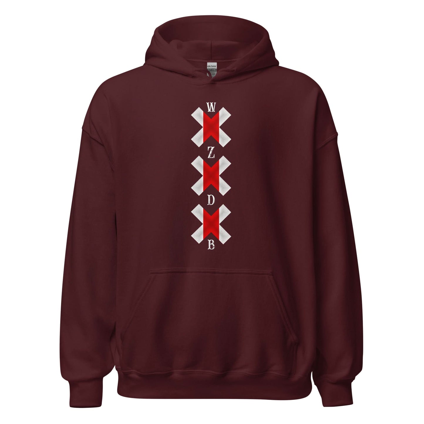 Unisex hoodie (Ajacied-vlag WZDB) Amsterdam