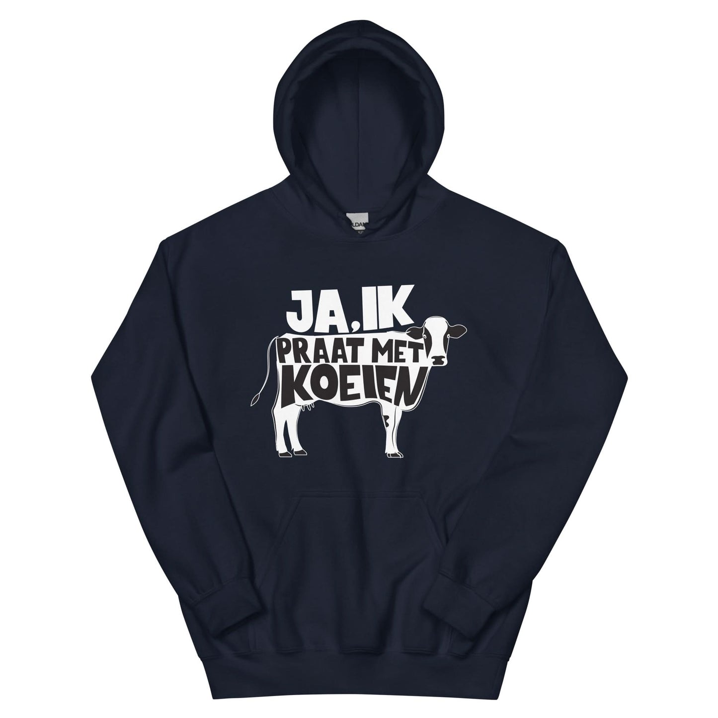 Unisex hoodie ( ja ik praat met koeien)