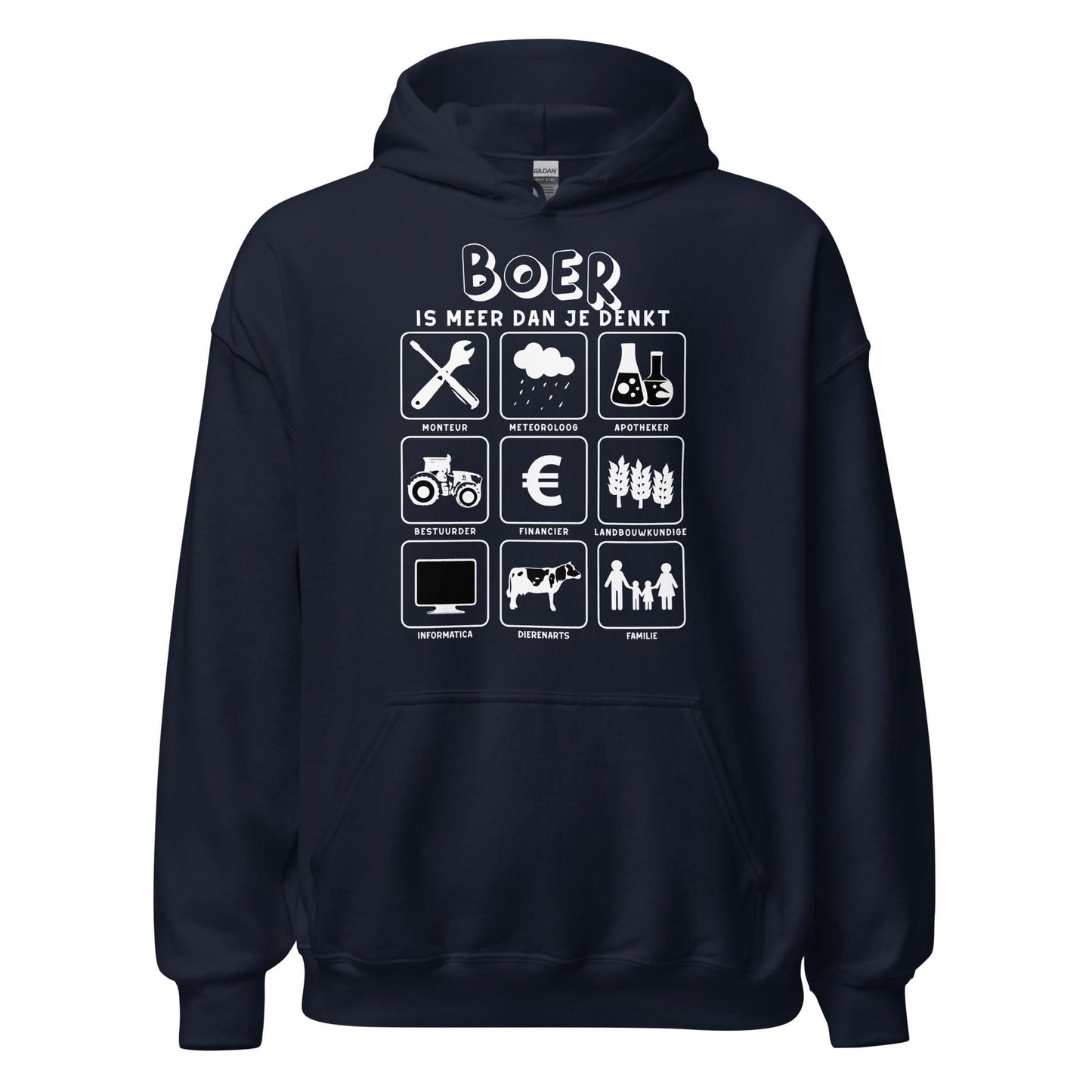 Unisex hoodie (meer dan je denkt - boer2 )
