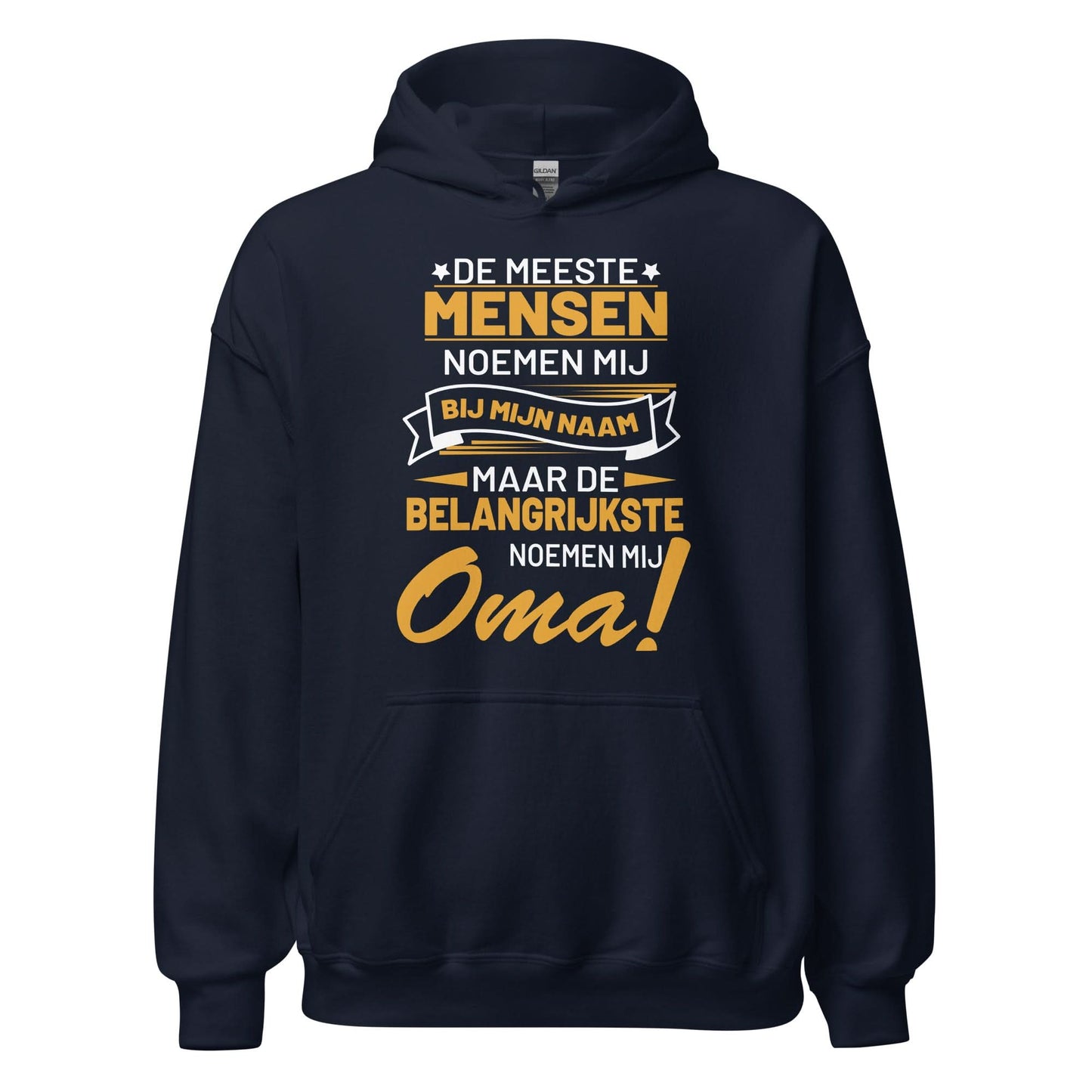 unisex hoodie ( belangrijkste noemen mij oma)