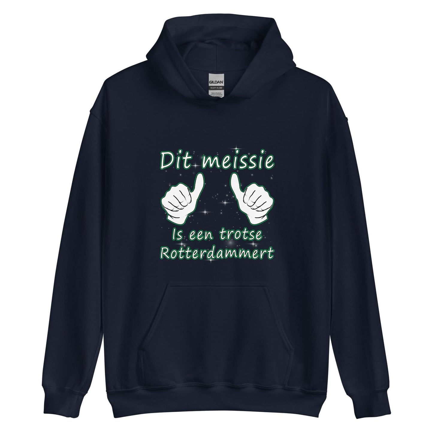 Unisex hoodie (Dit meissie is een trotse Rotterdammert)