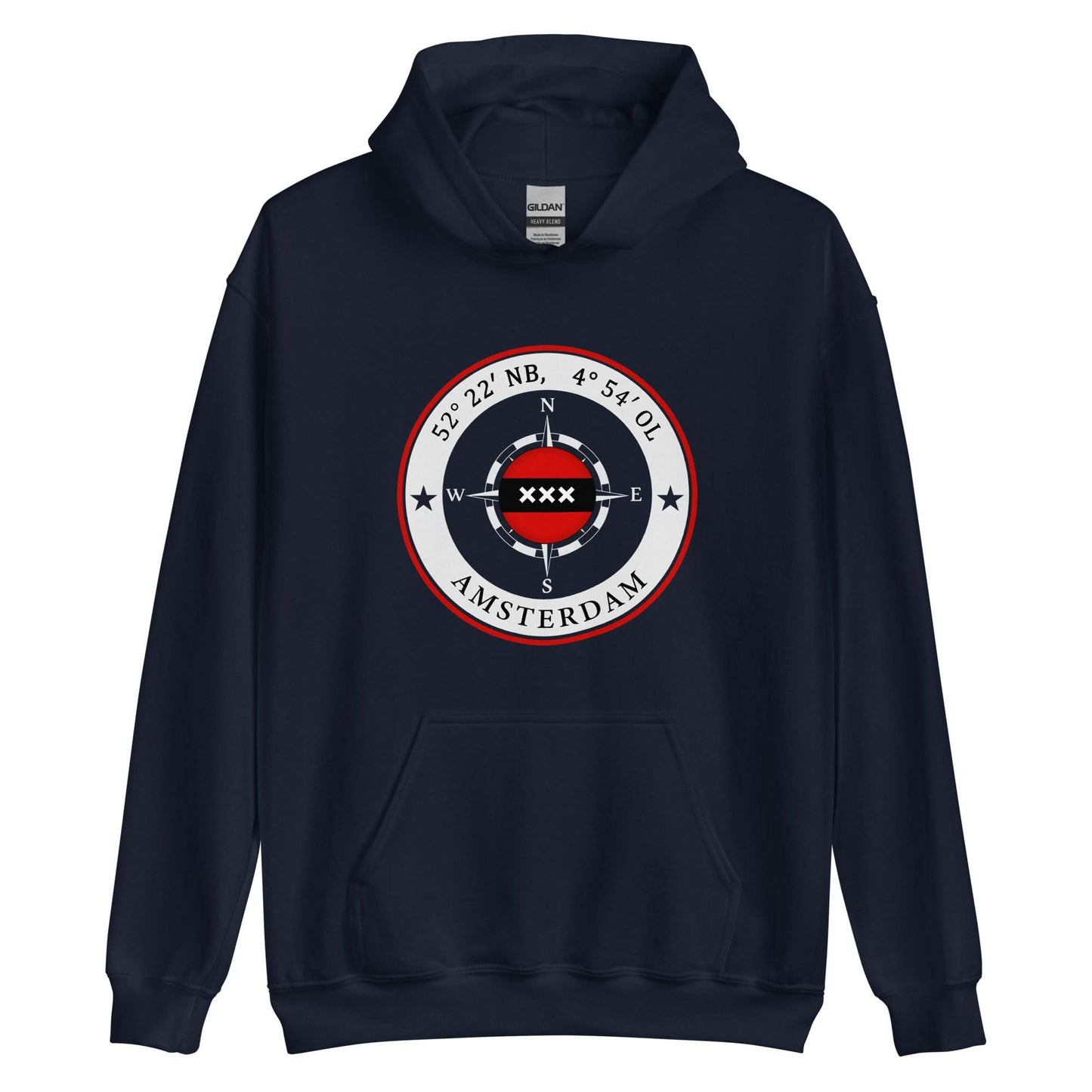 Unisex hoodie (Amsterdam Compass)
