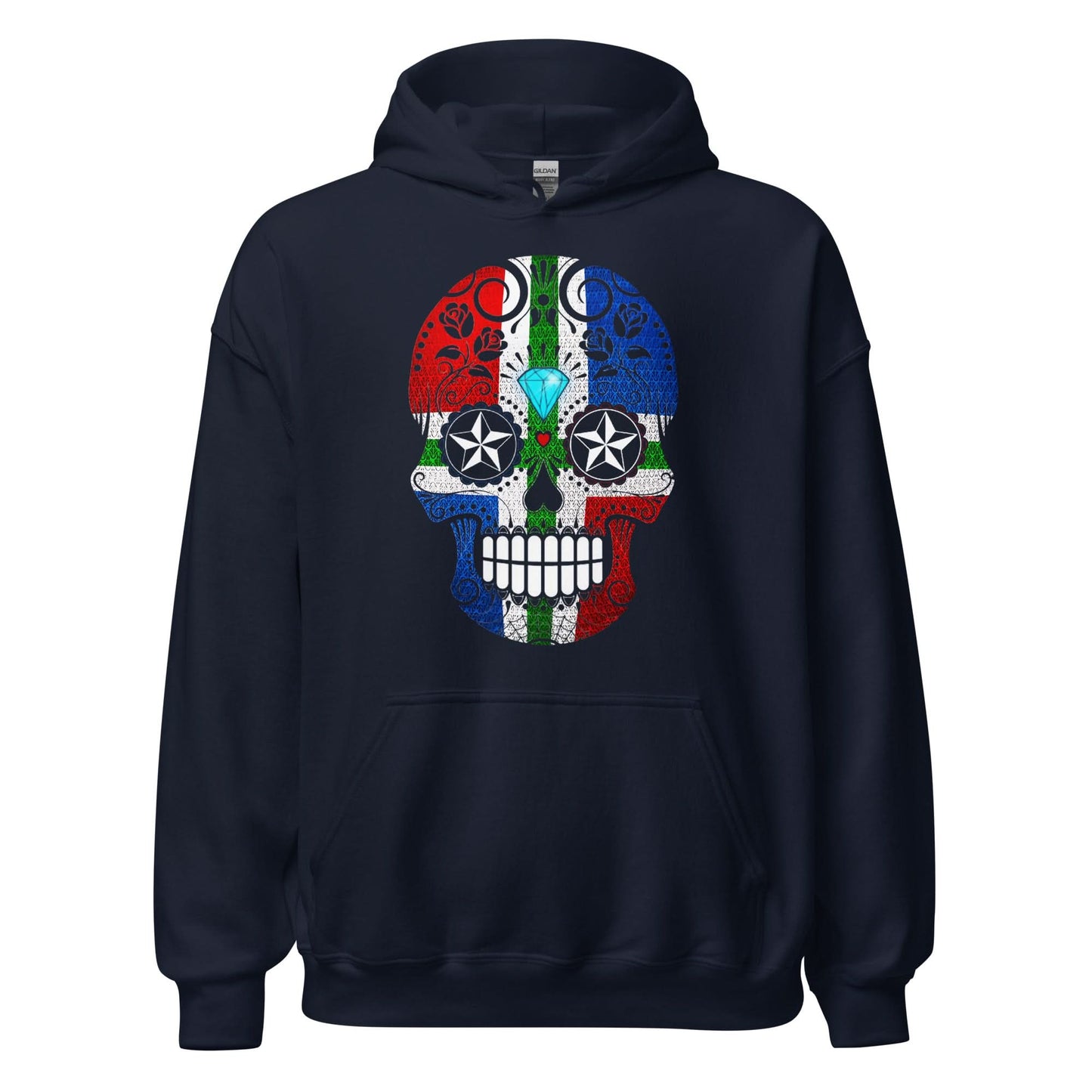 Unisex hoodie (Groningen Flag Skull)