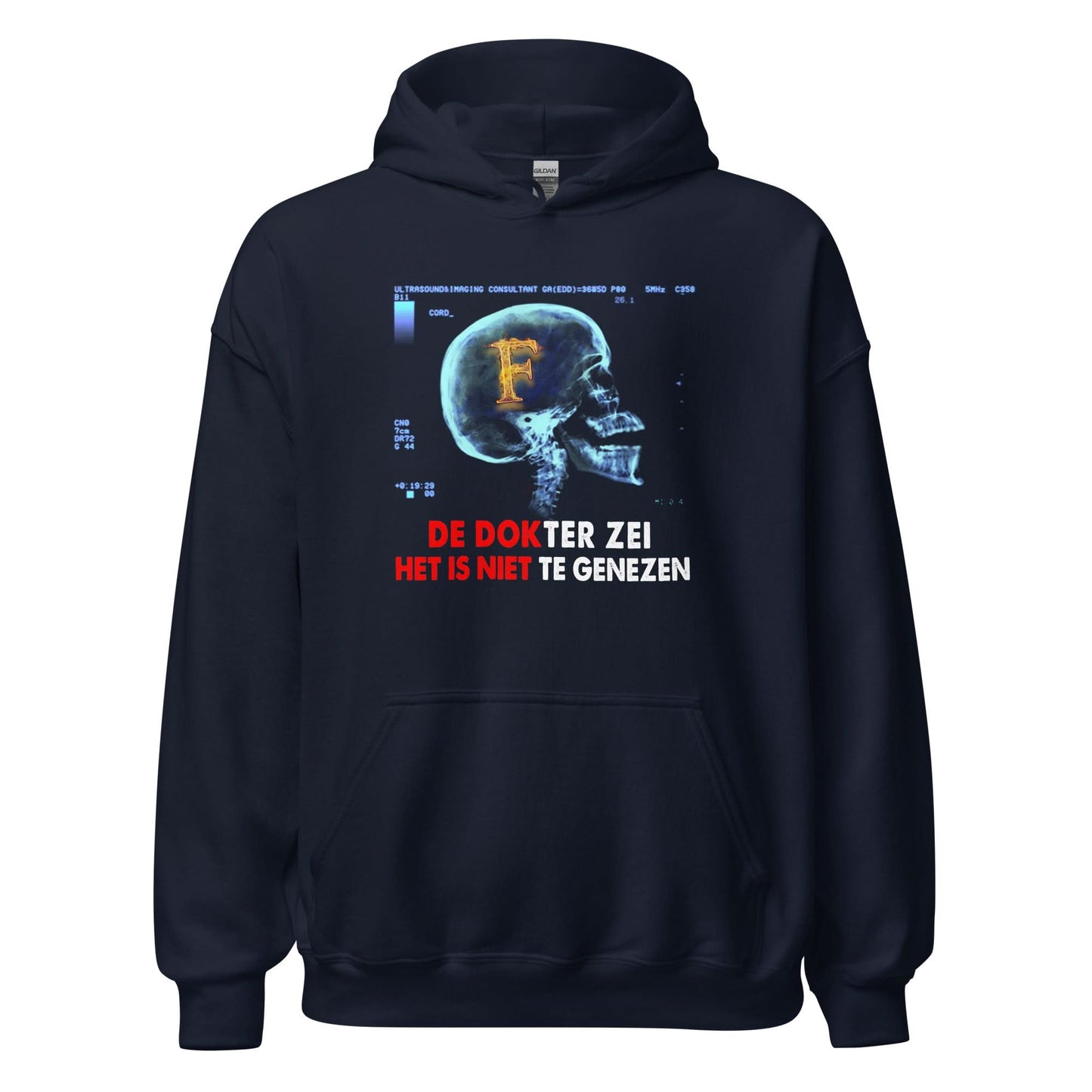 Unisex hoodie (Het is niet te genezen) 010